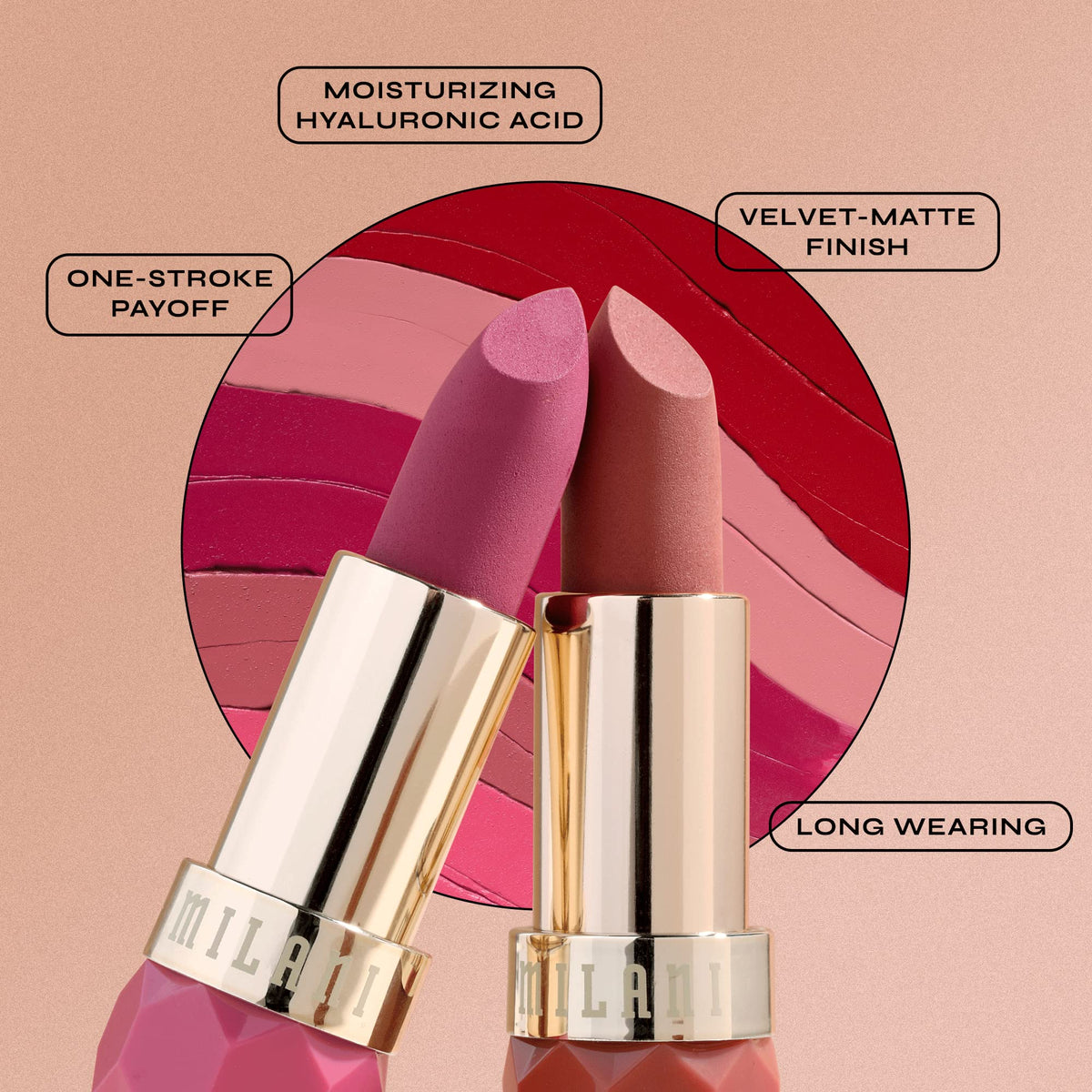 Milani, Labial en Barra Mate, Color Fetish Matte (Tease)