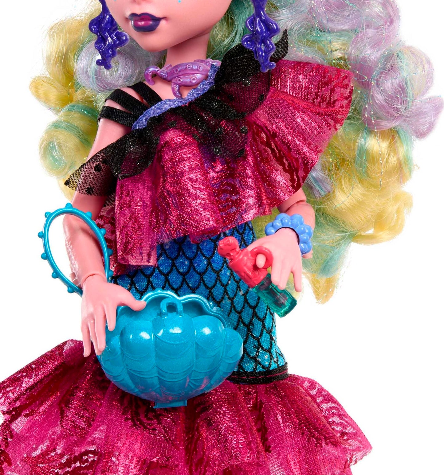 Muñeca Monster High Lagoona Fiesta Baile Monstruoso con Accesorios para Niñas