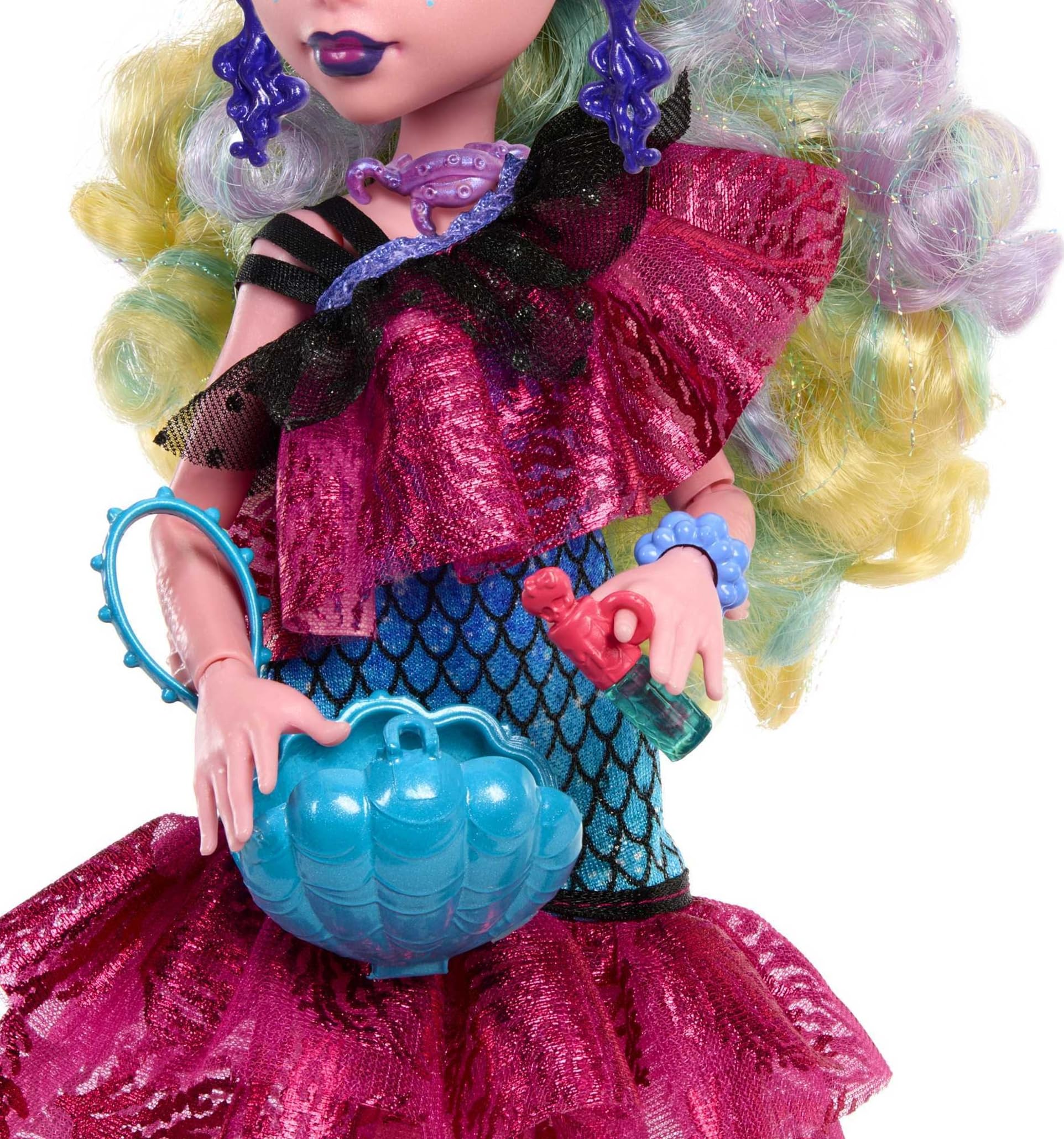 Muñeca Monster High Lagoona Fiesta Baile Monstruoso con Accesorios para Niñas