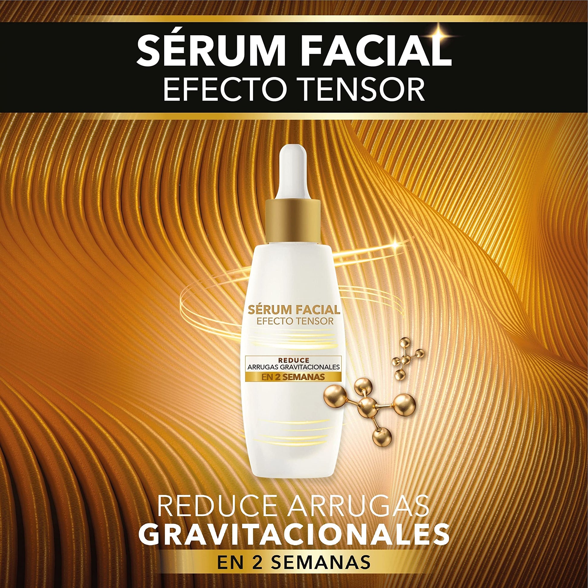 Cicatricure GOLD LIFT Serum Facial, con EFECTO TENSOR para rostro, cuello y escote + CREMA OJOS, Arrugas y Bolsas