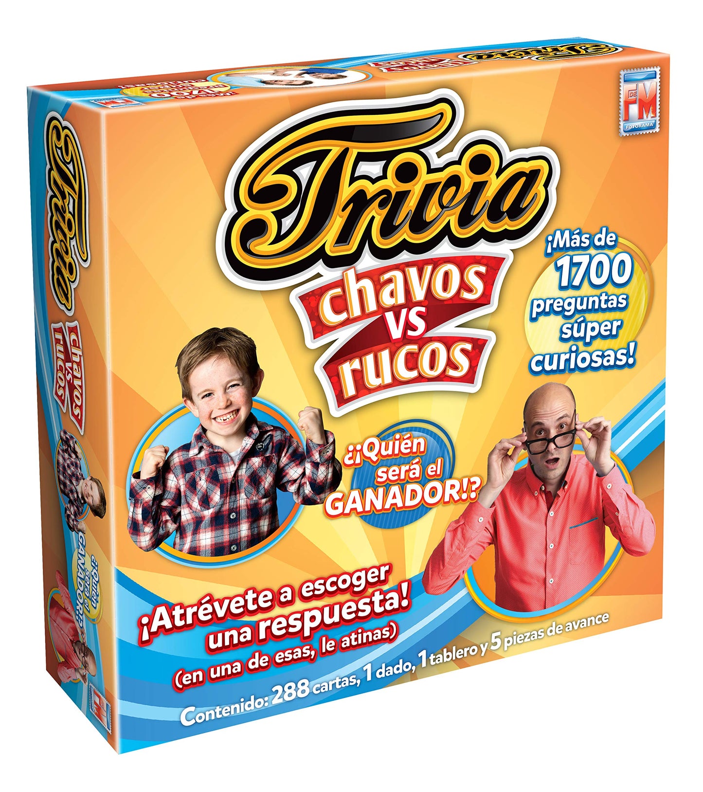 Juego de Mesa Fotorama Trivia Chavos vs Rucos