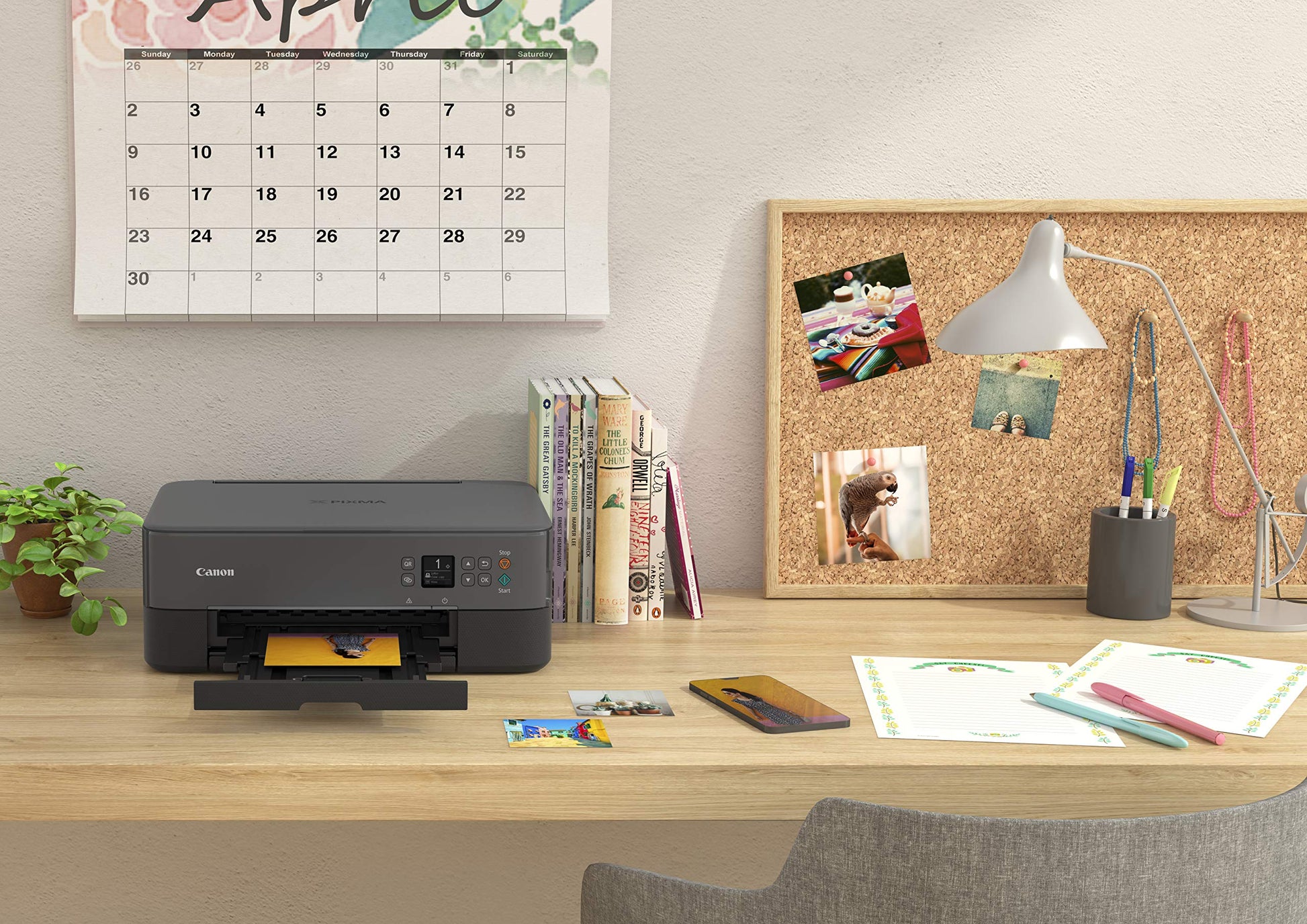 Canon TS5320 Impresora inalámbrica Todo en uno, escáner, copiadora con AirPrint, Negro, Amazon Dash Replenishment Ready