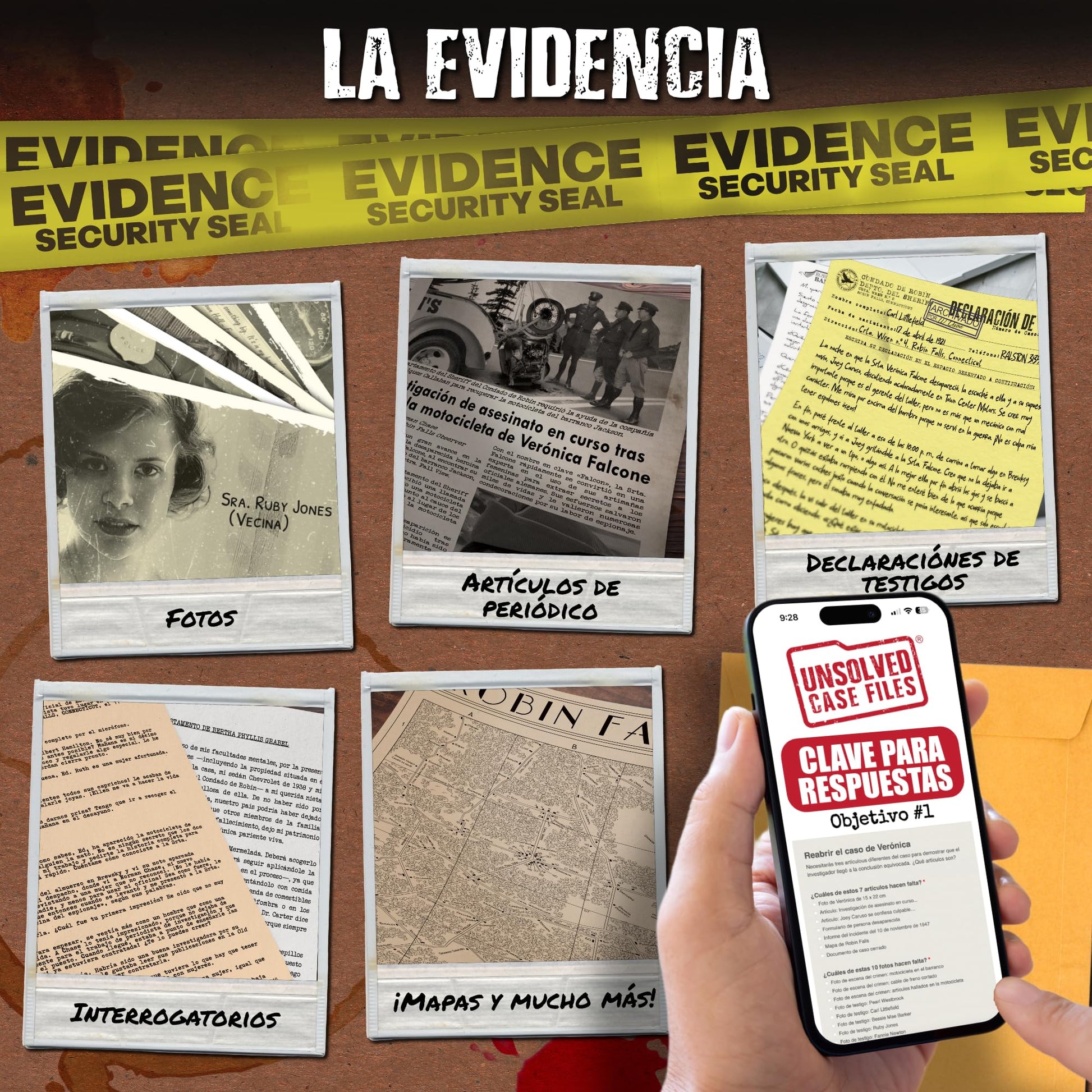 Unsolved Case Files: El juego de Casos de Asesinatos sin Resolver: Quién asesinó a Veronica Falcone? Puedes Resolver el crimen?