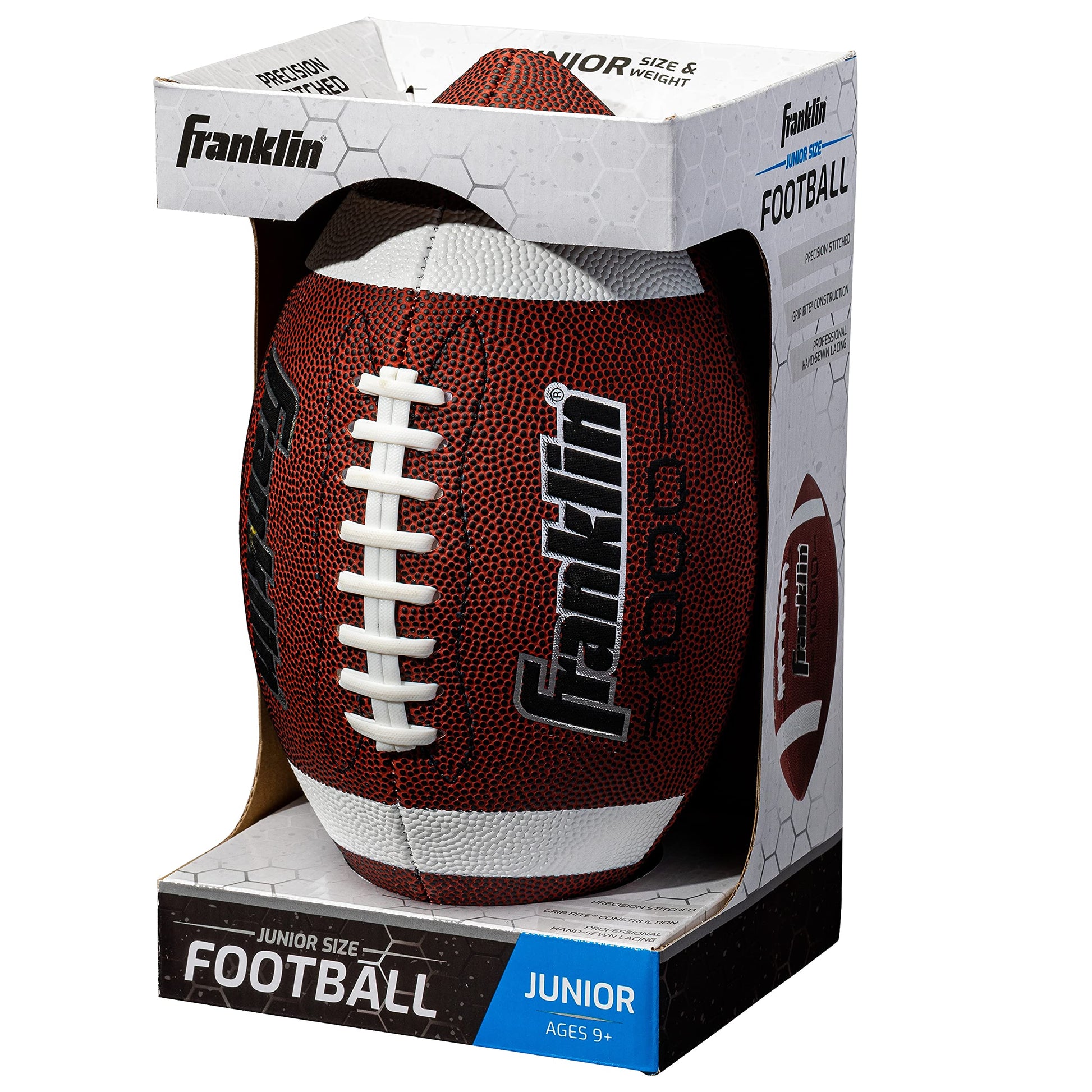 Franklin Sports – Niños Ba, Fútbol Juvenil, 1000 Junior Kids De Piel Sintética Para Ni Unisex Marrón, Una Talla