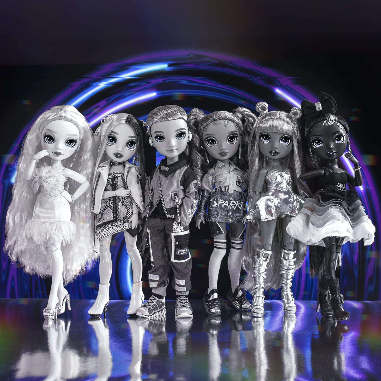 Muñeca de Moda MGA Rainbow High Blanco y Negro Shadow High Series Luna Madison Original