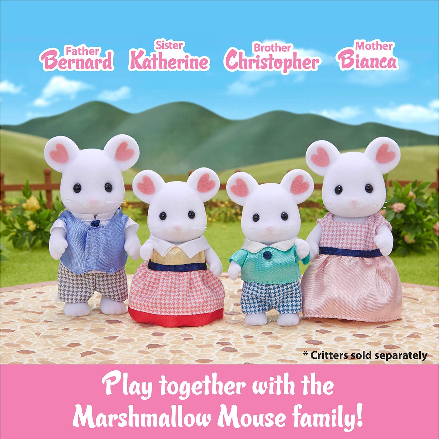 Calico Critters - Trillizos de ratones Malvavisco
