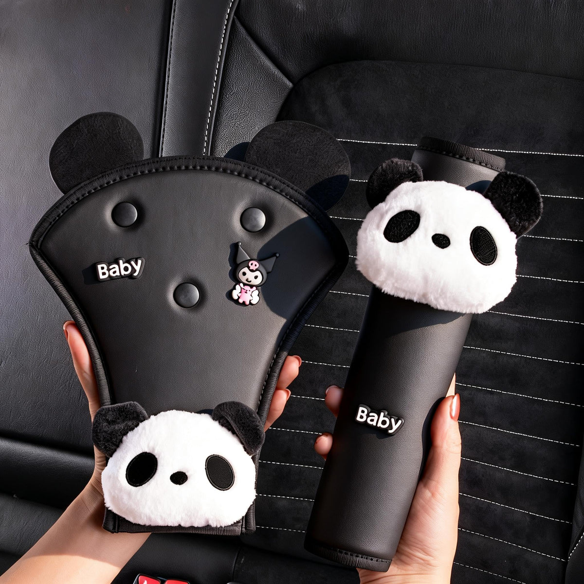 Funda para Cinturón de Seguridad Zigihos Panda para Niños y Niñas