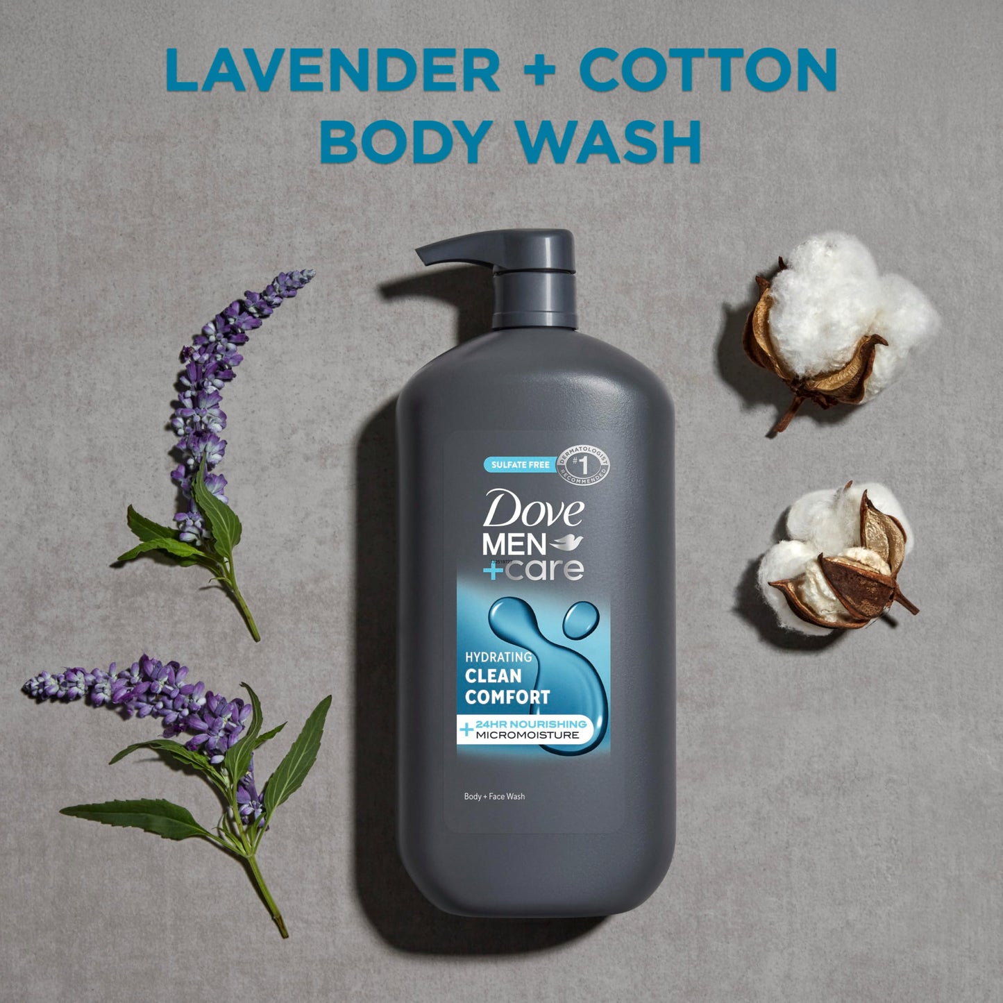 DOVE MEN + CARE Dove Men+Care Body and Face Wash for Healthier and Stronger Skin Clean Comfort Effectively Washes Away Bacteria While Nourishing Your Skin 30 oz