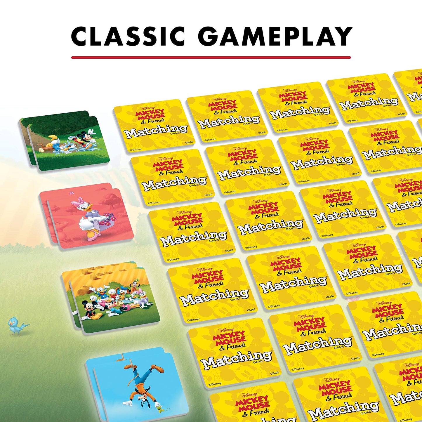 Juego de Tarjetas de Memoria Wonder Forge Mickey Mouse Divertido y Educativo de Disney para Niños y Niñas