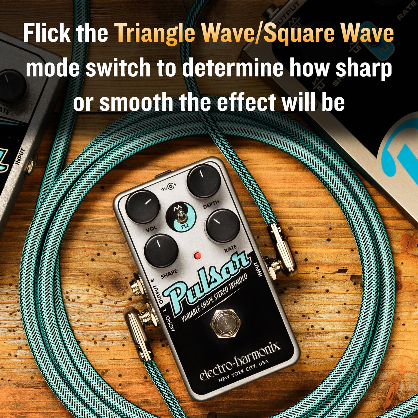 Pedal de Trémolo Estéreo Electro-Harmonix Nano Pulsar de Forma Variable