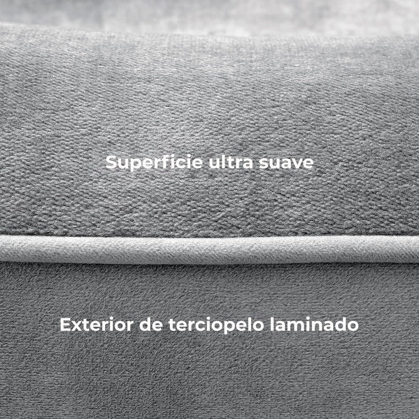 Cama para Perro OGAGU Gris Extra Grande Transpirable e Impermeable con Soporte para Cabeza y Funda Lavable Antideslizante