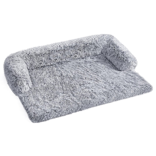 Feandrea Cama para Perros, Funda Protectora para Sofá, 122 x 95 x 18 cm, Tela de Felpa, XXL, para Perros Grandes,Gris Ombré MPGW224G01