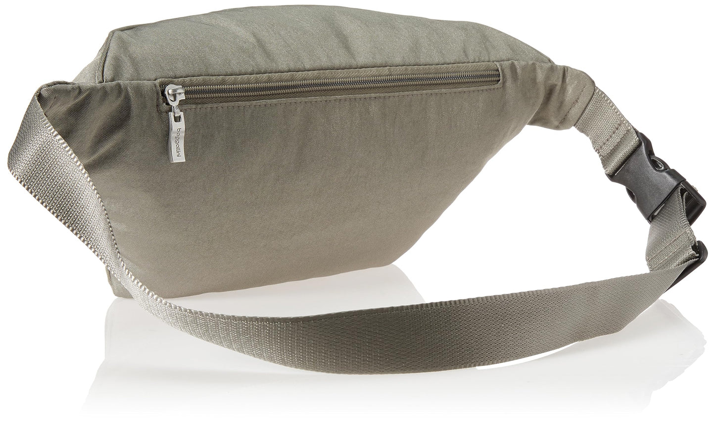Baggallini Modern Everywhere - Correa para cintura, Brillo de plata de ley., Large/XL, Strap 44"-63"