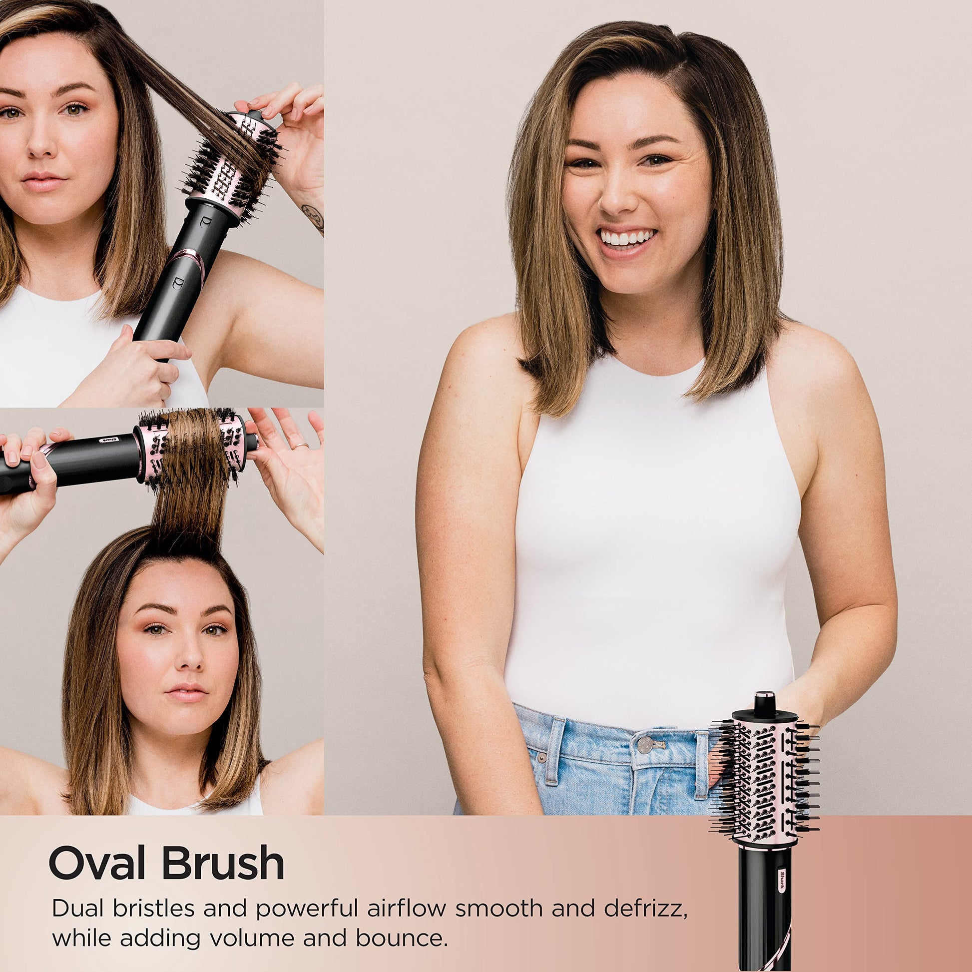 SHARK, FlexStyle Sistema de Peinado y Secadora de Cabello, Multiestilizador con 5 Funciones y 6 Accesorios, Ideal para Todo Tipo de Cabello, Color Negro, HD440BK