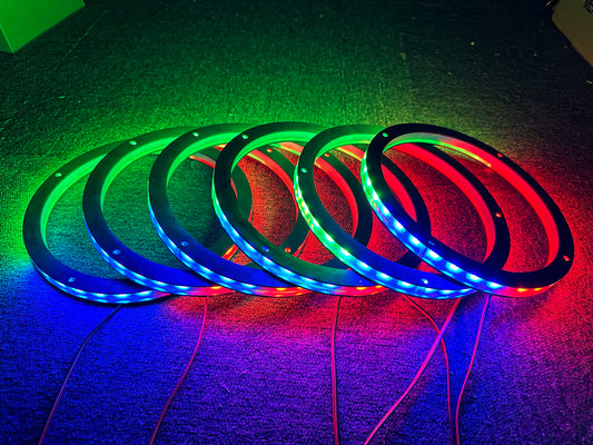 Juego de Luces de Anillo de Altavoz RGB Sando Tech Sueño para 6.5 Pulgadas con Bluetooth