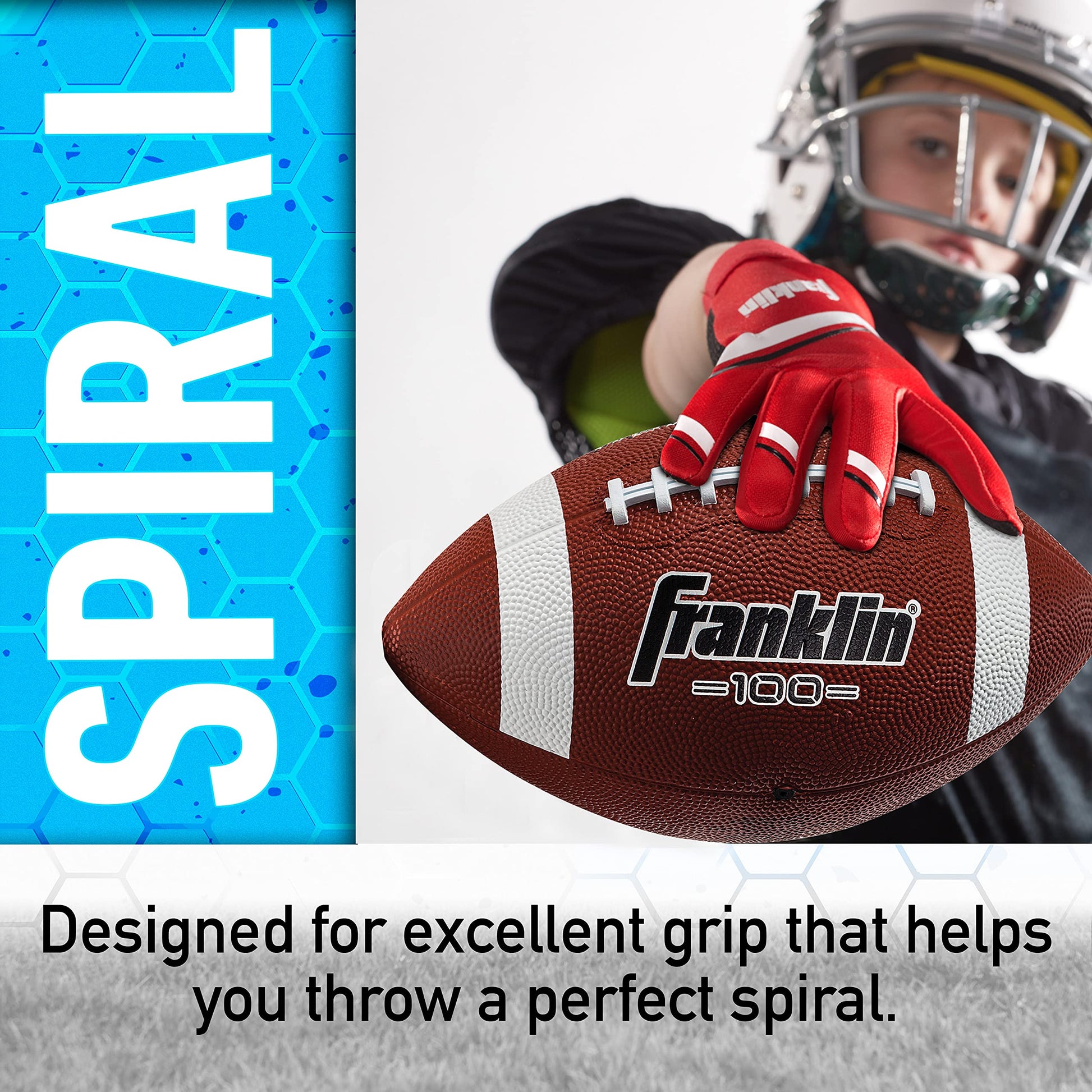 Franklin Sports Grip Rite 100 - Balón de fútbol (Goma)