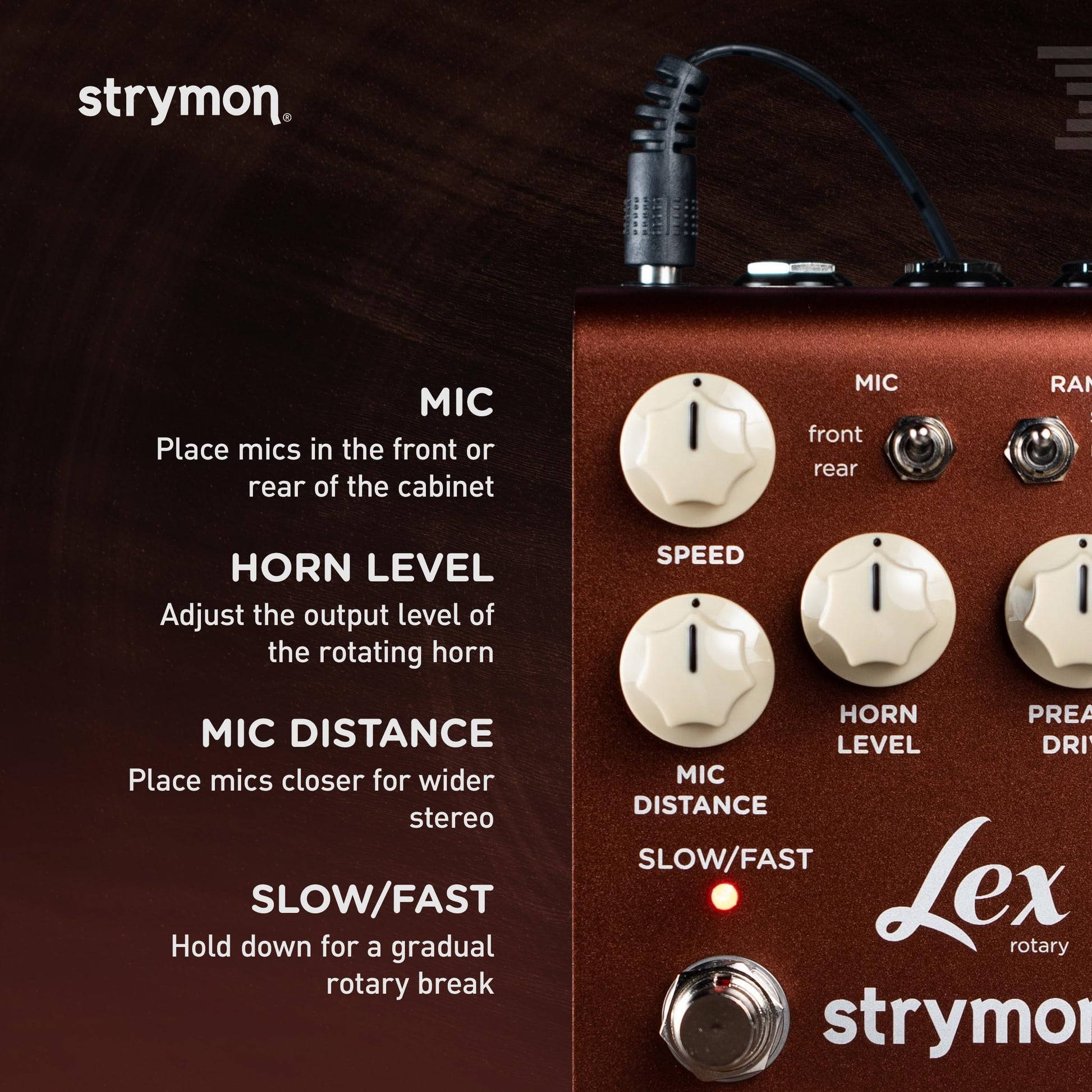 Pedal de Efectos Strymon Lex V2 para Guitarra Eléctrica y Acústica, Sintetizadores, Voz y Teclados