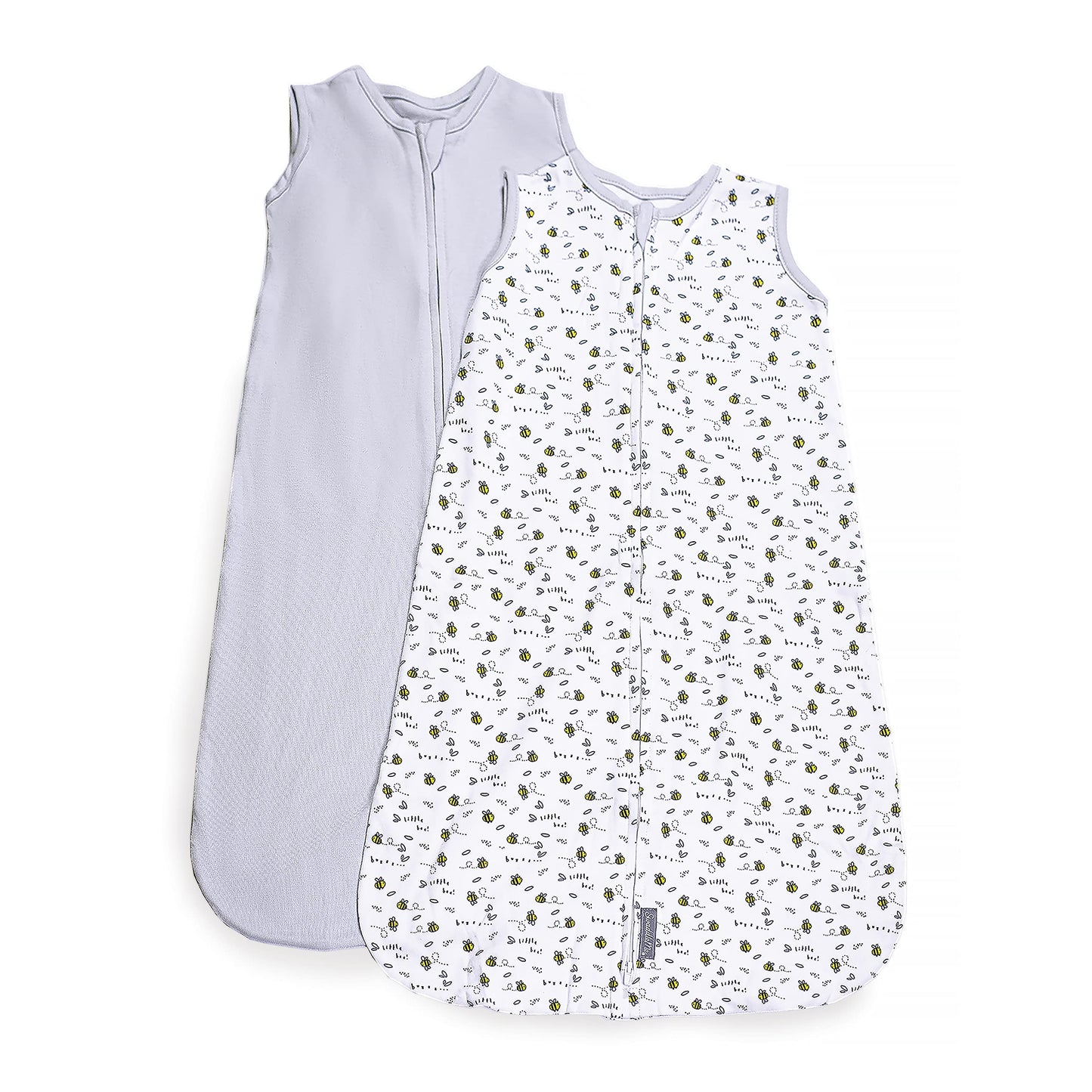 SwaddleMe by Ingenuity Night Sack Sleeper, para Edades de 6 a 12 Meses, 16 a 22 Libras, hasta 30 Pulgadas de Largo, Paquete de 2 Bolsas de bebé de Ajuste Holgado