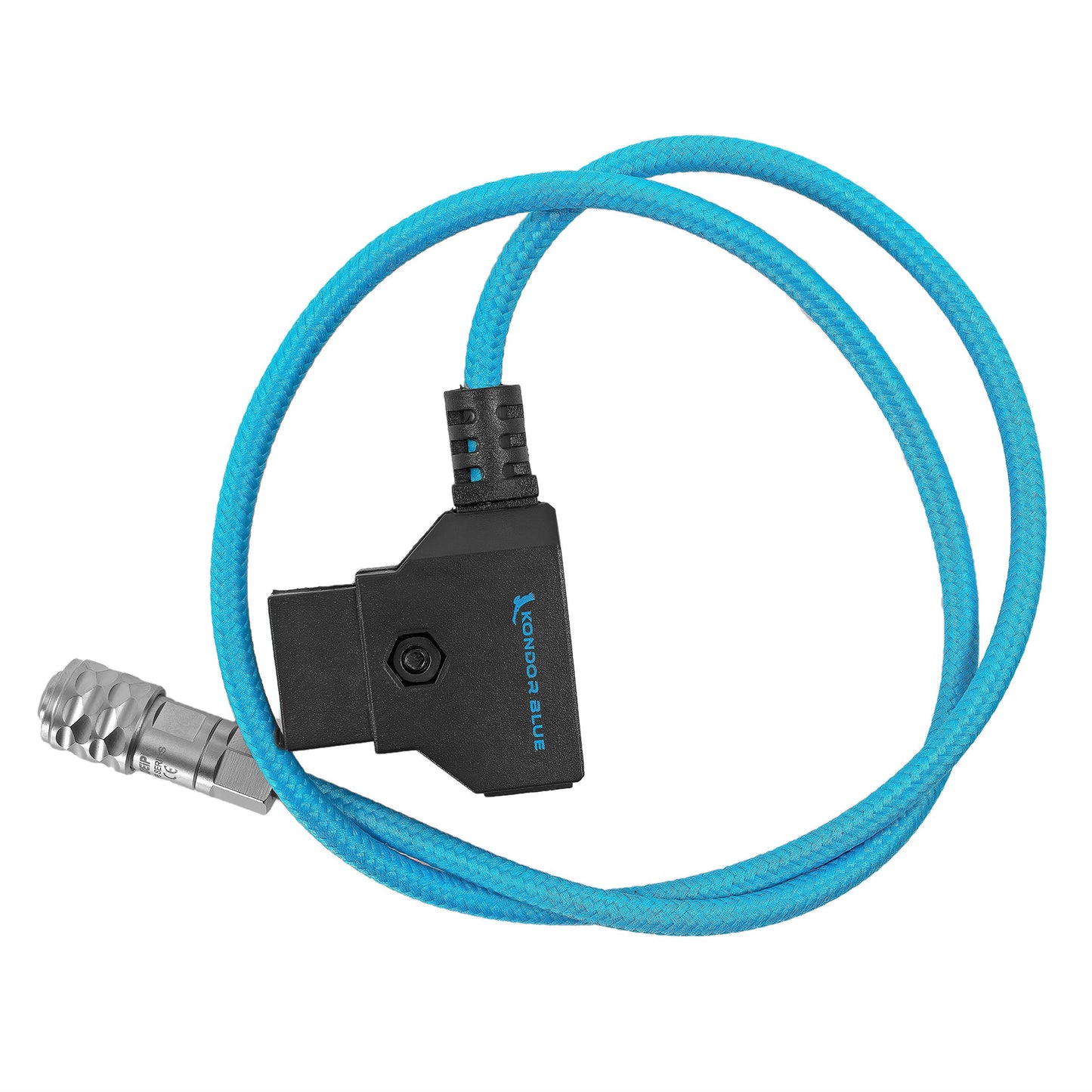 KONDOR BLUE 20" D-Tap to BMPCC 4K Power Cable for Blackmagic Pocket Cinema Camera 4K and Gold Mount V Mount Battery P TAP