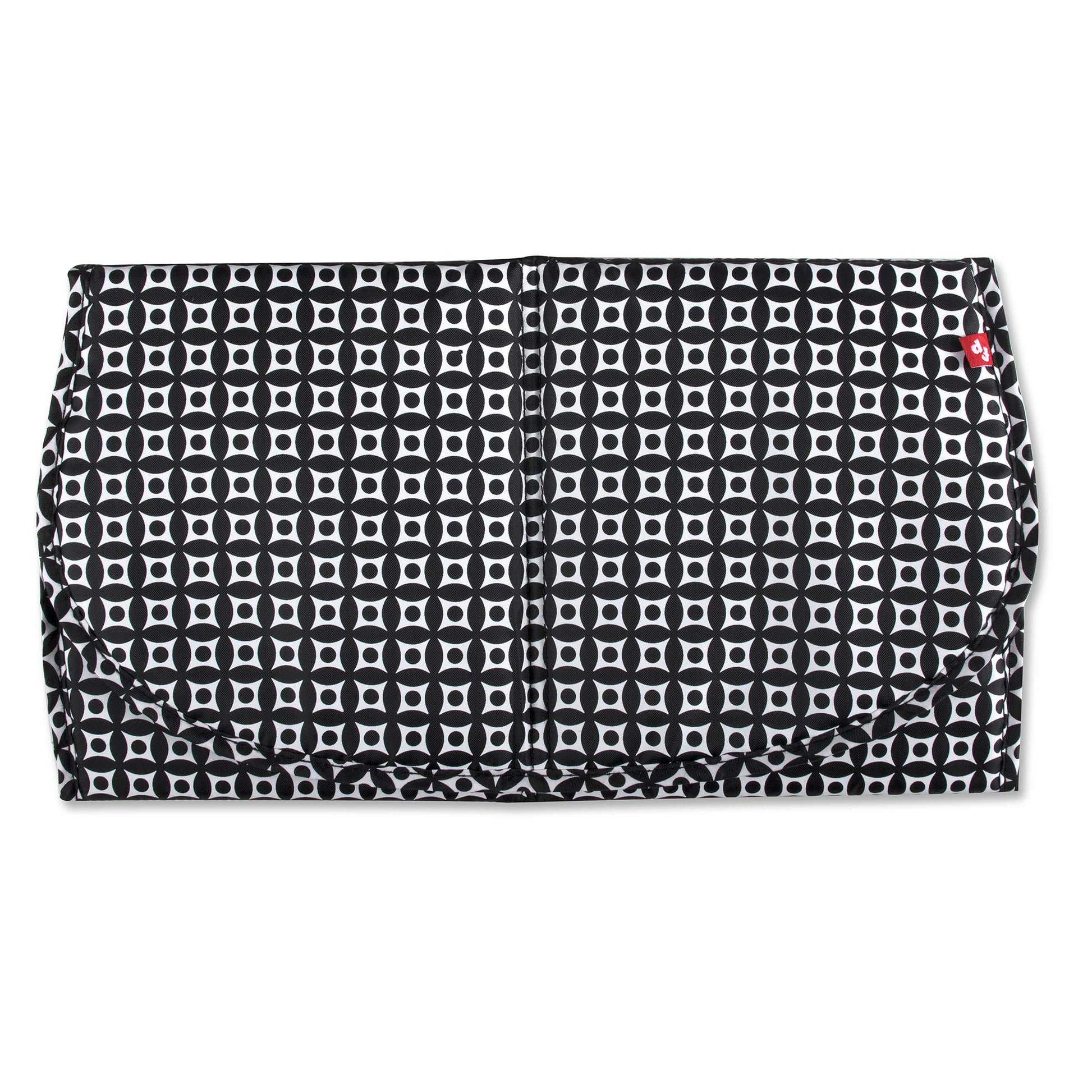 Mochila acolchada moderna para pañales y bolsa de viaje multiusos con cordón para bebé, juego de 3 piezas (negro)