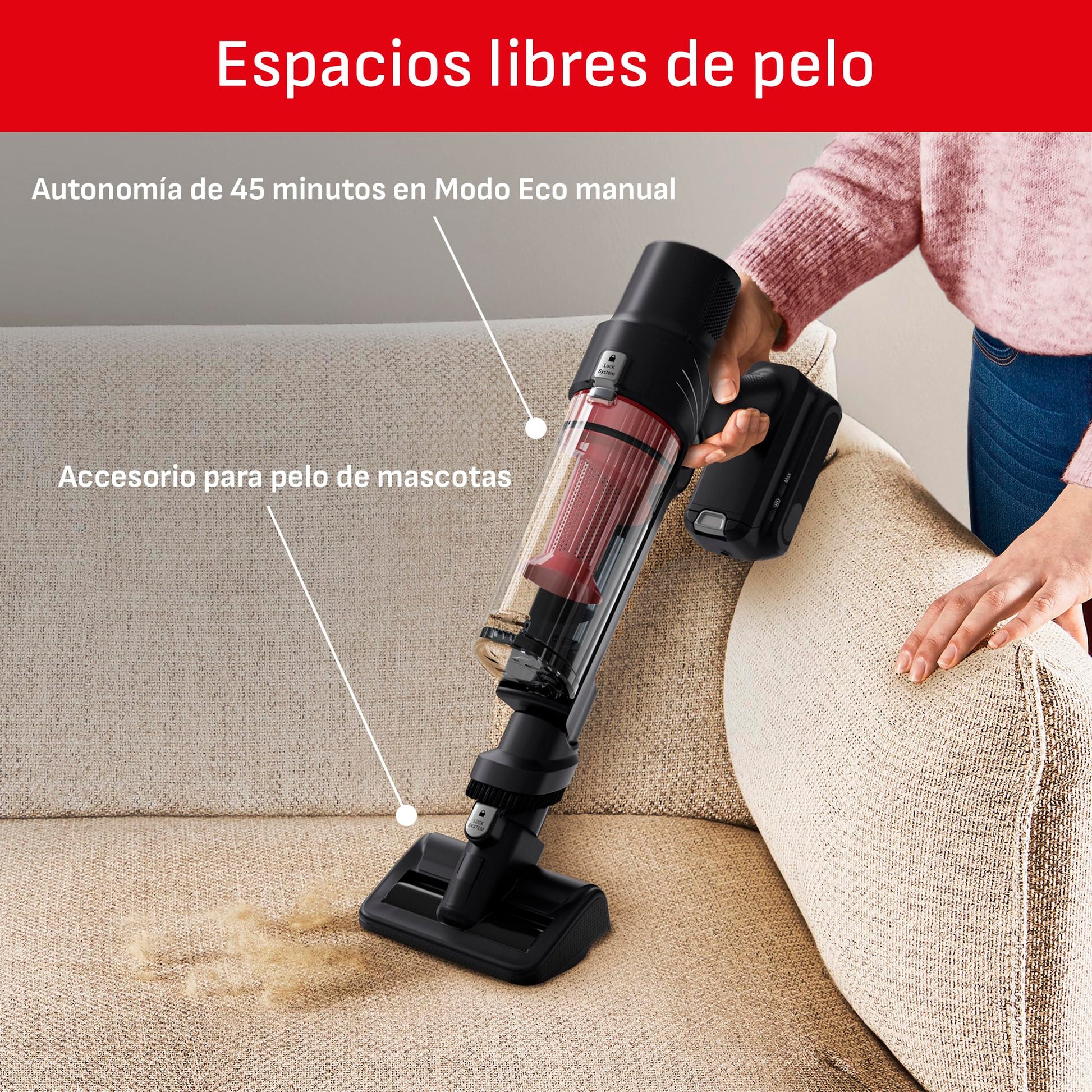 T-Fal Aspiradora Inalámbrica 6 en 1, X-Pert 7.60, Aspiradora de Mano, 140W de Potencia, hasta 45 min de autonomía + Guante de Microfibra Multiusos de Regalo, TY6A73I0CO