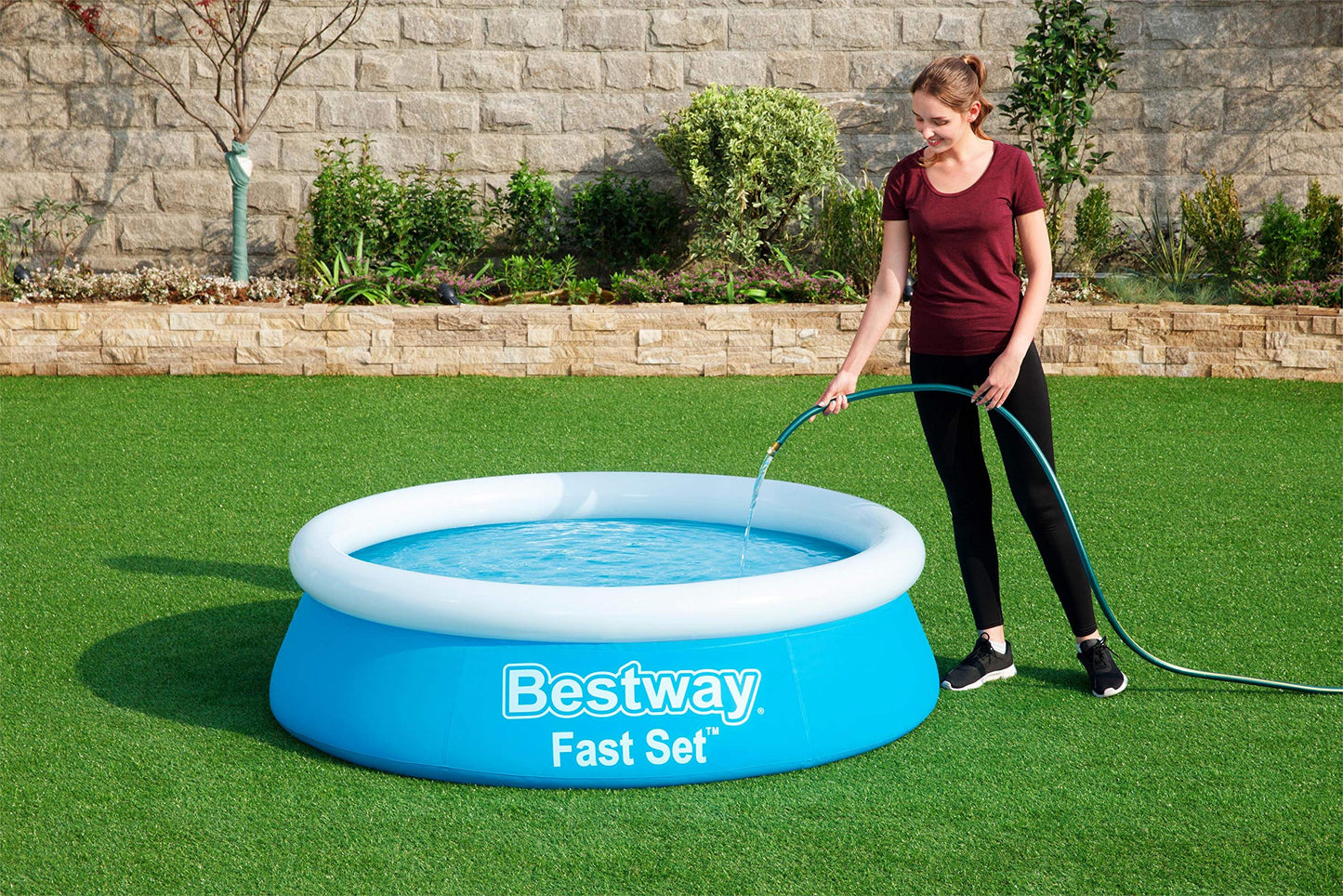 Alberca Inflable Red Azul Fast Set, Medidas 1.83Mx51Cm (6'X20"), Capacidad 940 Lts