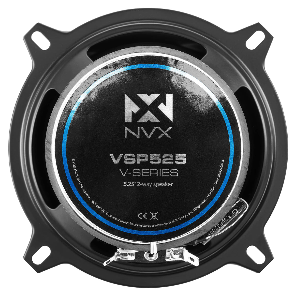 Bocinas Coaxiales para Auto NVX 5.25" V-Series con Tweeters de Domo de Seda 80W RMS (Set de 2)