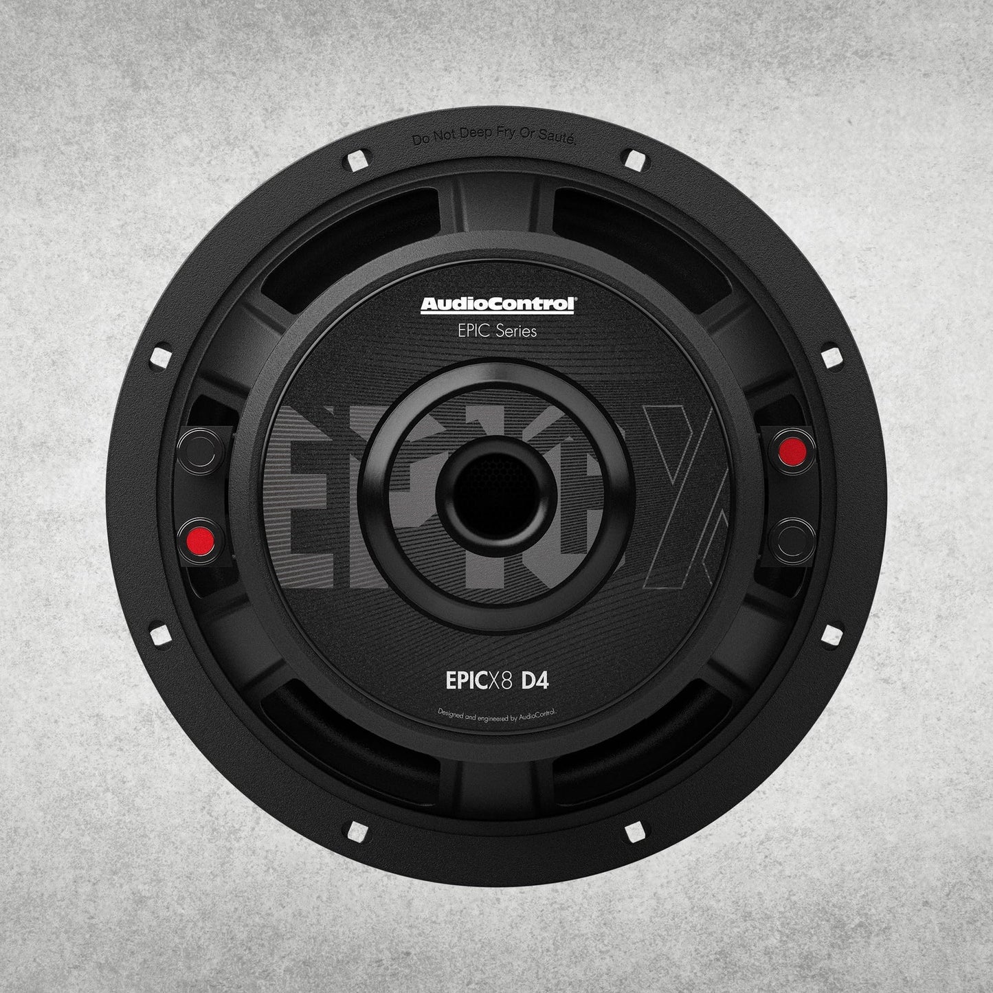 AudioControl EPICX Series - Altavoz de subwoofer para coche de 8 pulgadas, potencia máxima de 600 W (400 W RMS), bobinas de voz duales de 2 ohmios, subwoofer Loud Pro StreetBass para sistema de audio