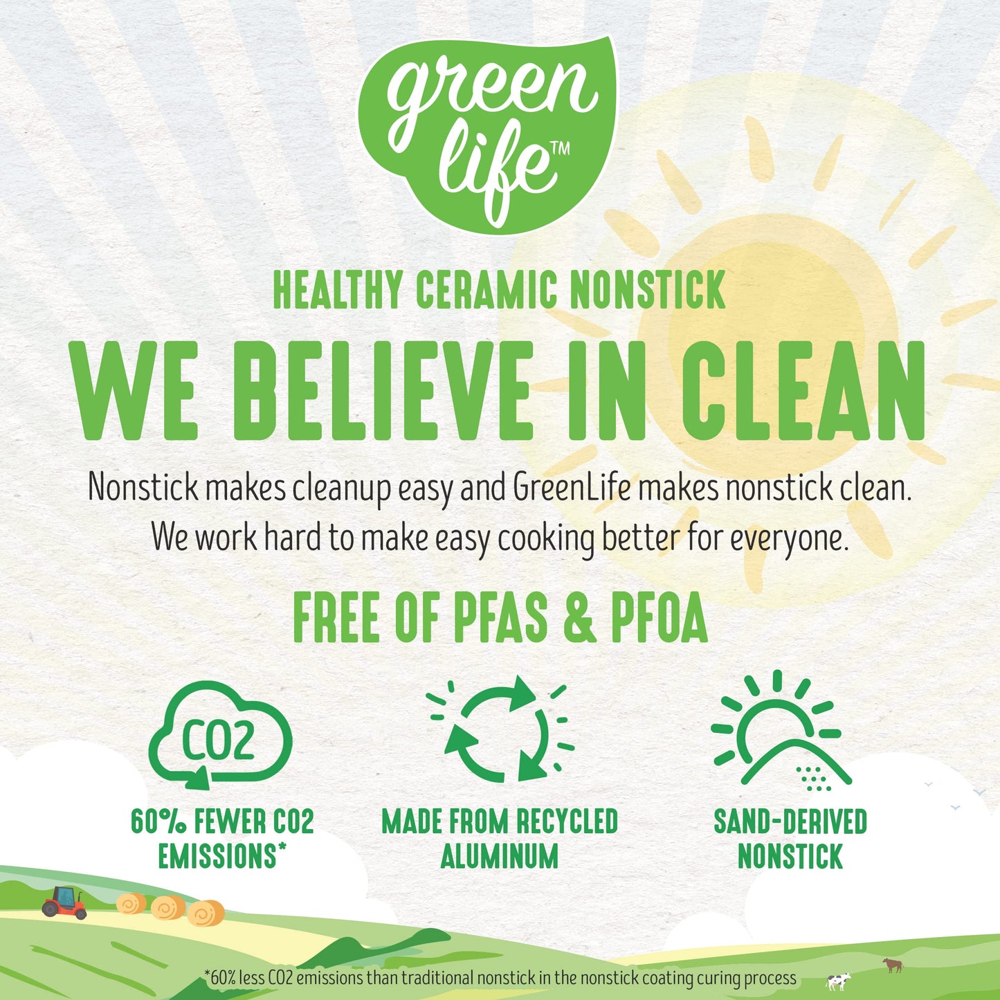 GreenLife - Juego de 15 ollas de cocina y sartenes de cerámica antiadherentes, sin PFAS, apto para lavaplatos, color azul, CC007348-001
