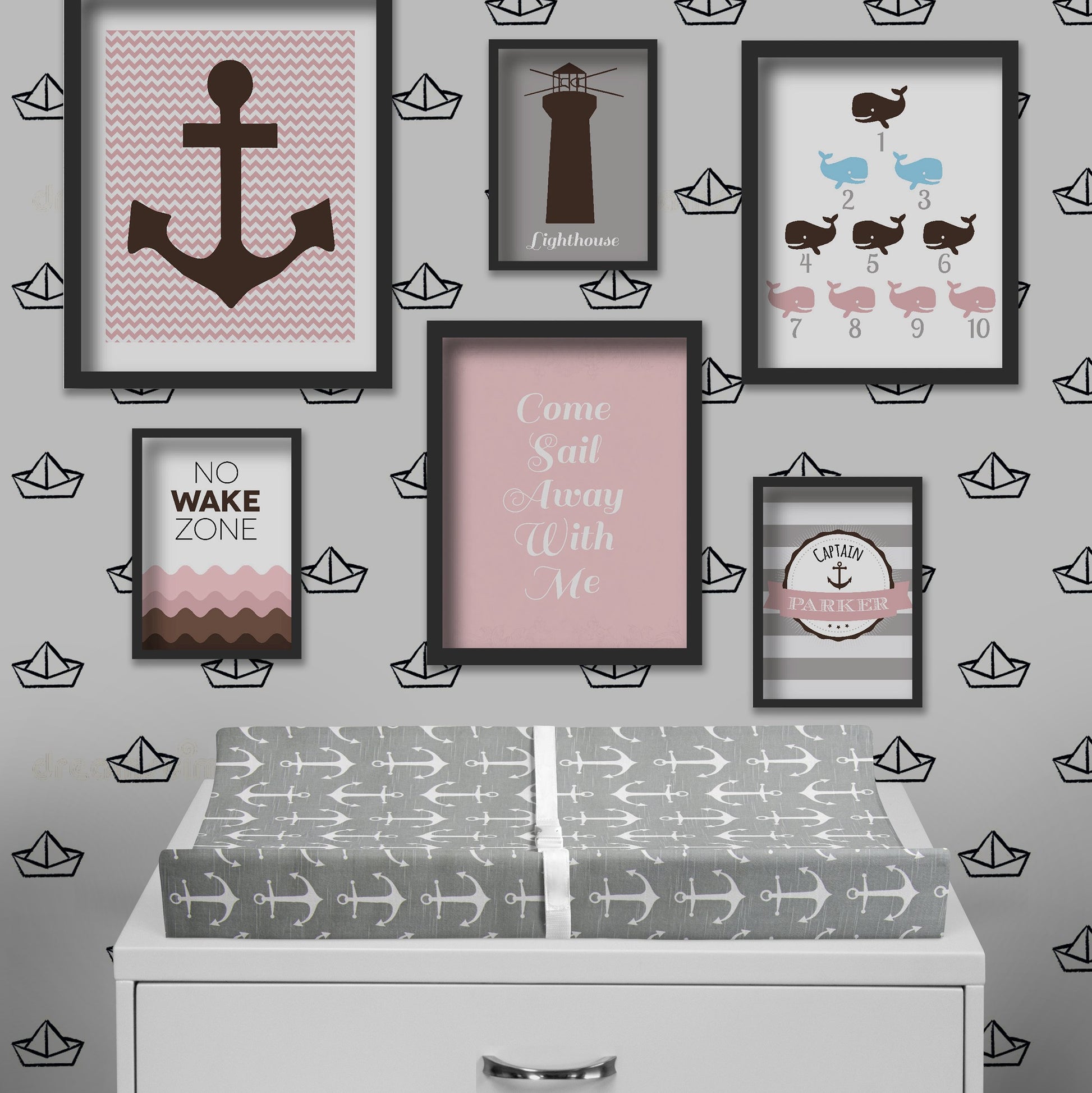 Glenna Jean Anchors Away - Funda para cambiador (40,6 x 81,2 cm)