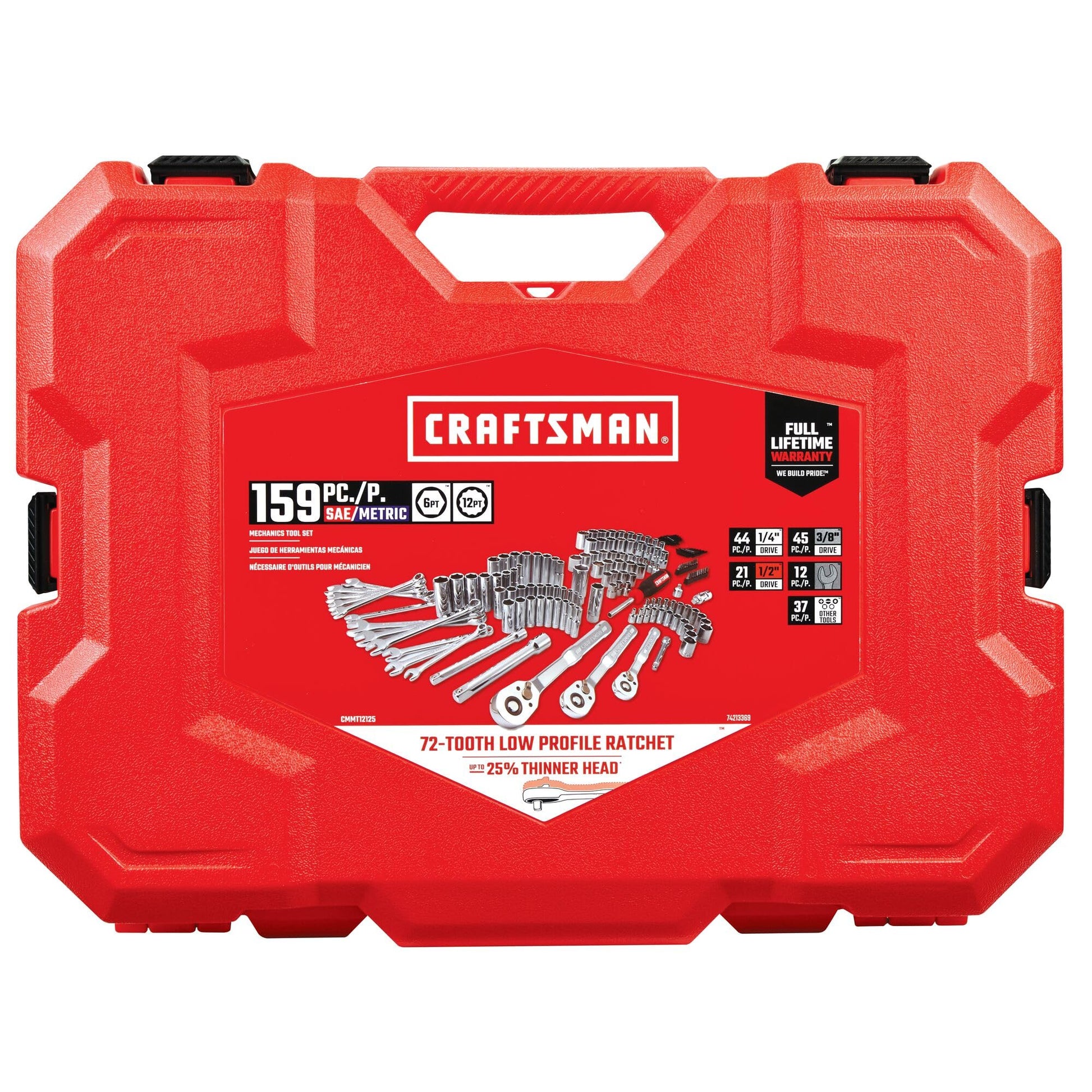 CRAFTSMAN - Juego de herramientas mecánicas de 159 piezas (CMMT12125)