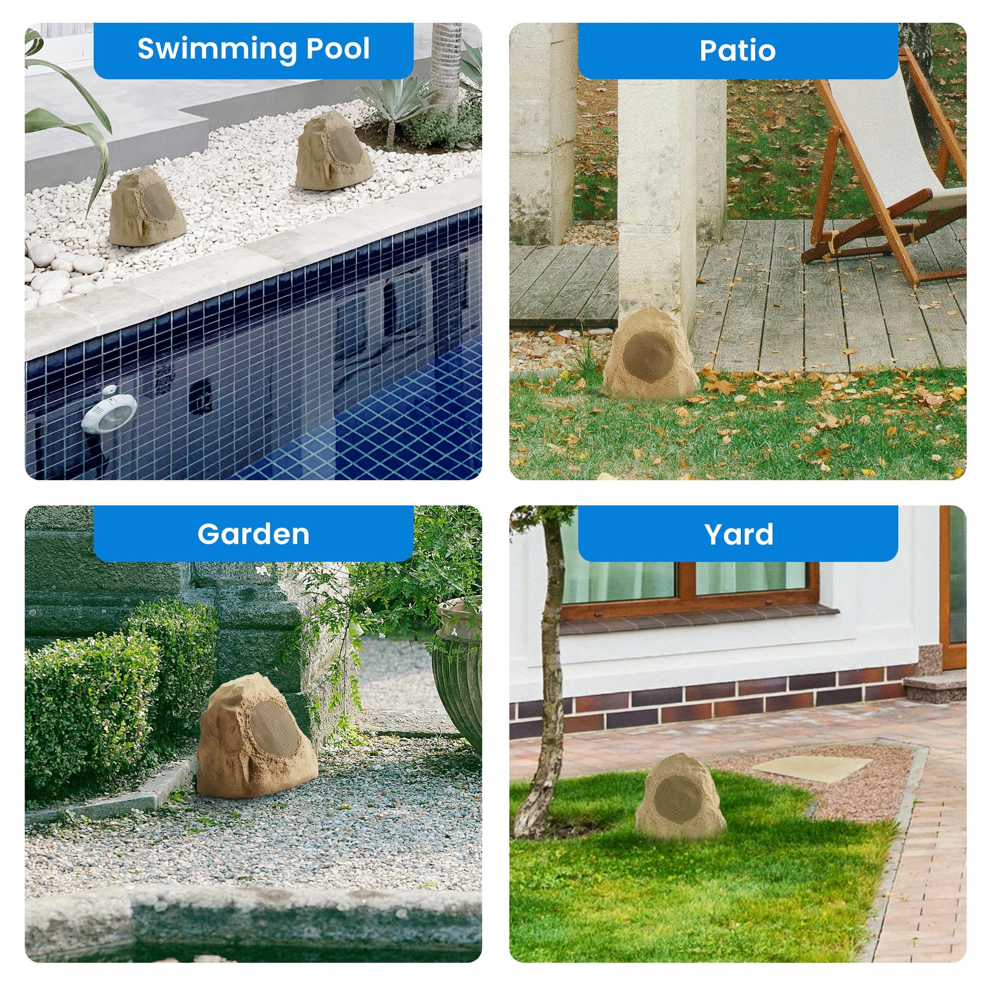 Bocinas Rock Outdoor Theater Solutions Beige 2R4S