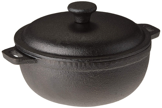 Old Mountain Pre Seasoned Cast Iron Mini Dutch Oven 2 cups Cookware 10180 by Old Mountain