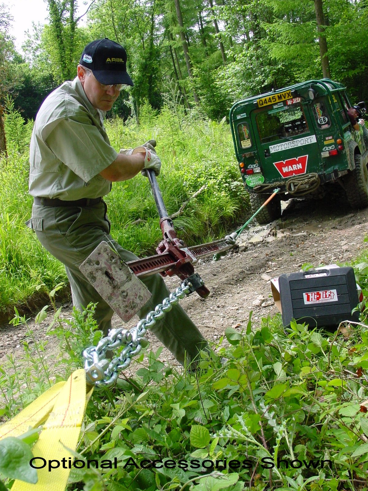 Hi-Lift - Gato de acero con mango, soporte de base para todoterreno y kit de sistema de montaje, jack yeso y acero, Negro, 1.22 metros (48 pulgadas)