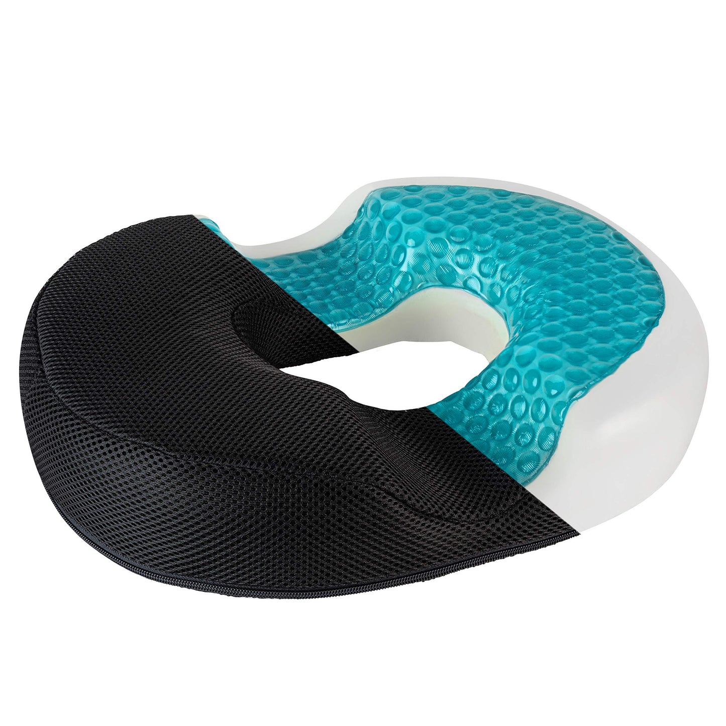Healthy Spirit Gel Donut Pillow | Donut Cushion for Tailbone Hemorrhoid Cushion Coccyx Sciatica Pregnancy Cushion, Black