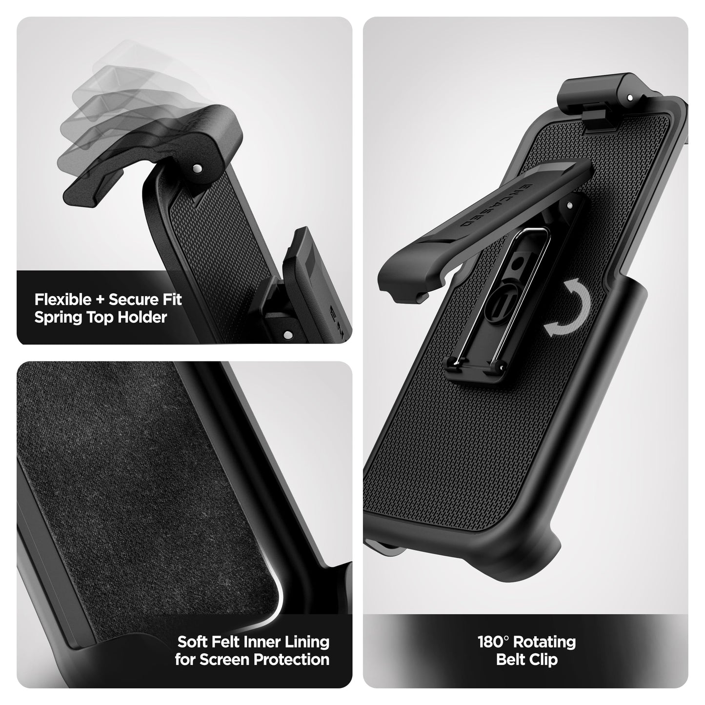 Funda Magnética Encased Transparente Anti-Amarillo y Antigolpes para iPhone 16e Compatible con MagSafe