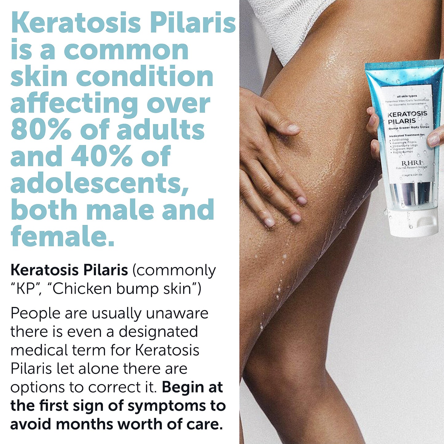 Exfoliante Corporal Rida Hair Research Institute KP Bump Eraser Queratosis Pilaris Mujeres