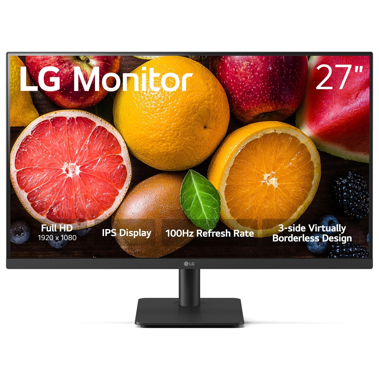 LG 27MS500-B 27" IPS FHD (1920 x 1080) 100Hz 5ms Modo Lector, diseño sin Bordes, Control en Pantalla, estabilizador Negro Das Crosshair HDMI Negro