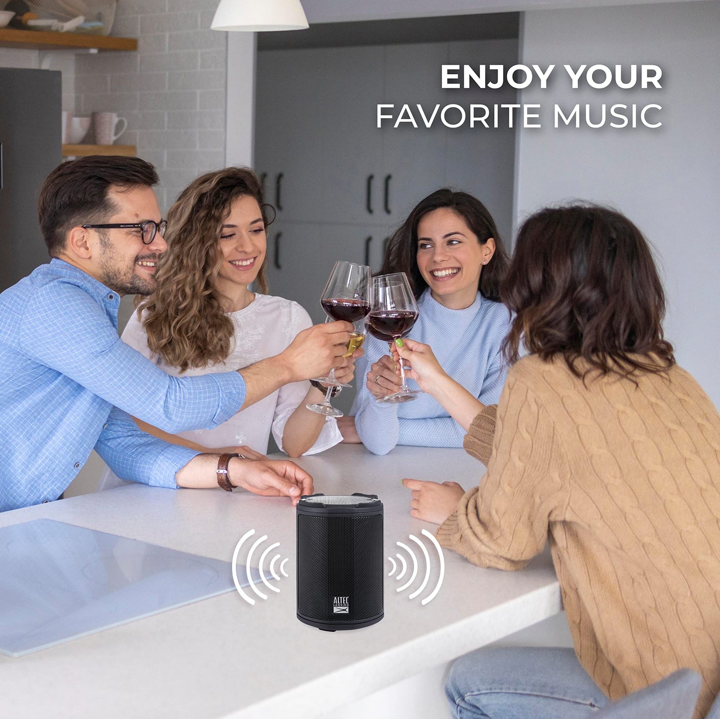 Altec Lansing - Altavoz Bluetooth inalámbrico HydraMotion con Sonido de 360 Grados, portátil IP67 Impermeable para Exteriores, a Prueba de Golpes, a Prueba de Nieve, a Prueba de Todo, 12 Horas de