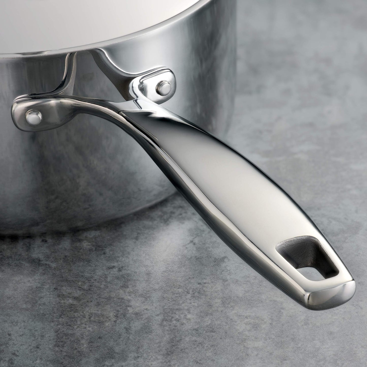 Juego de Utensilios de Cocina Tramontina Acero Inoxidable Tres Capas para Inducción y Lavaplatos