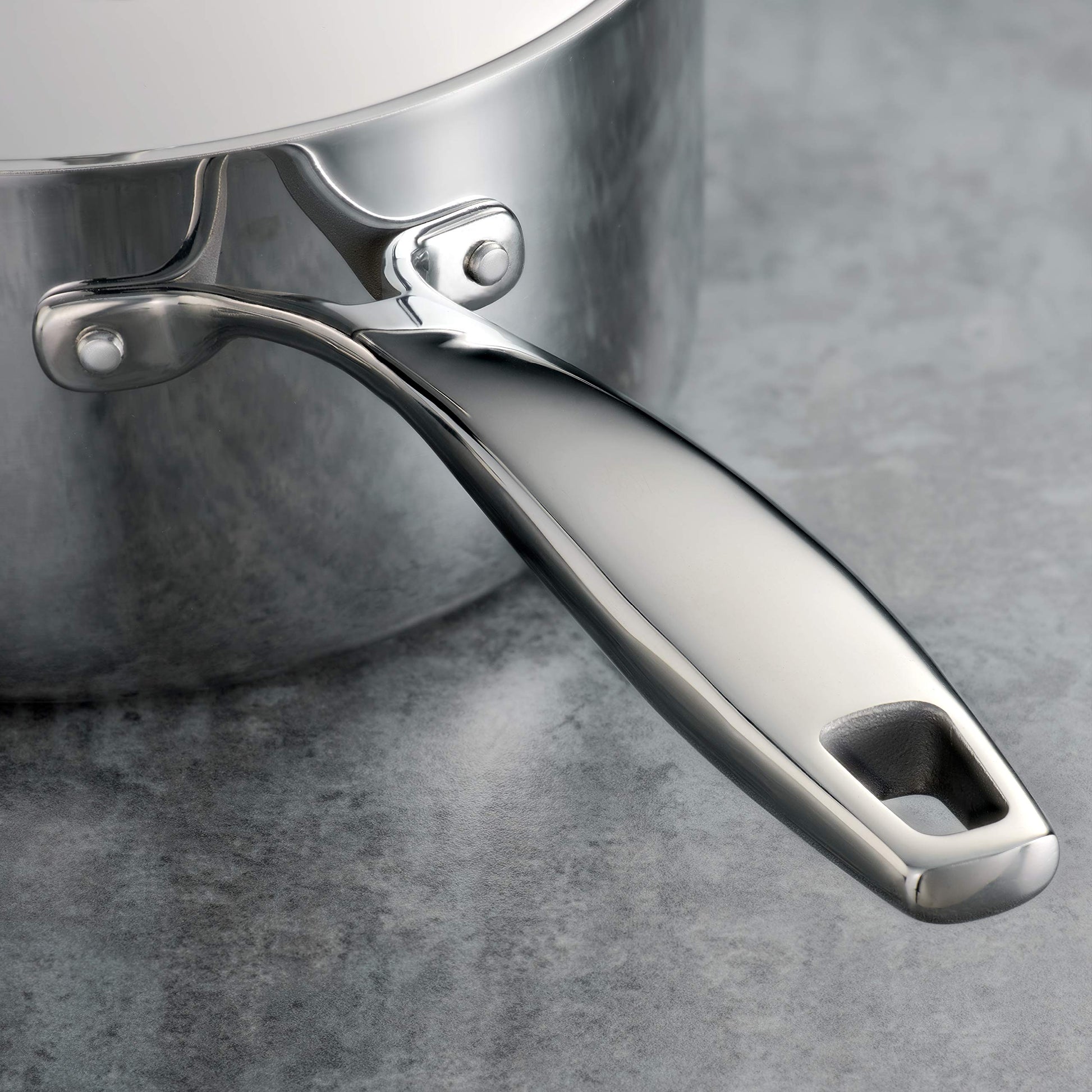 Juego de Utensilios de Cocina Tramontina Acero Inoxidable Tres Capas para Inducción y Lavaplatos