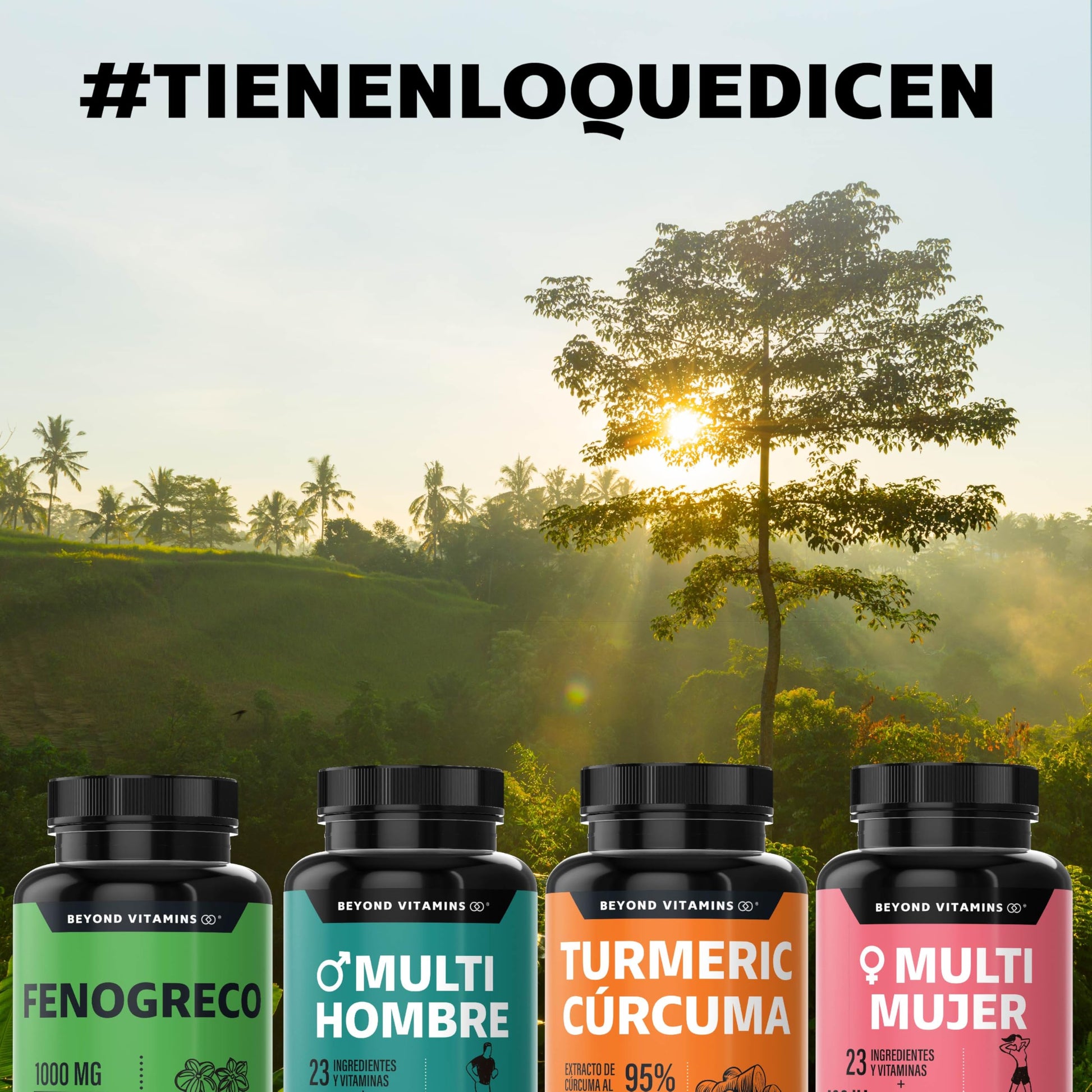 Beyond Vitamins | Fenogreco 1000mg reforzado con Calcio y Hierro | Vegano y sin rellenos | Fenugreek 60 caps