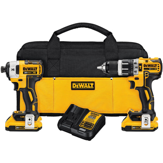 DEWALT DCK287D2-B3 Combo Rotomartillo + Llave de Impacto Brushless