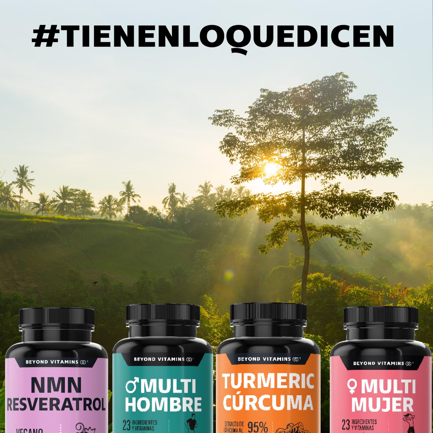 Cápsulas Veganas Beyond Vitamins NMN y Resveratrol Premium Blend 99% para Producción de NAD+ 60 vcaps