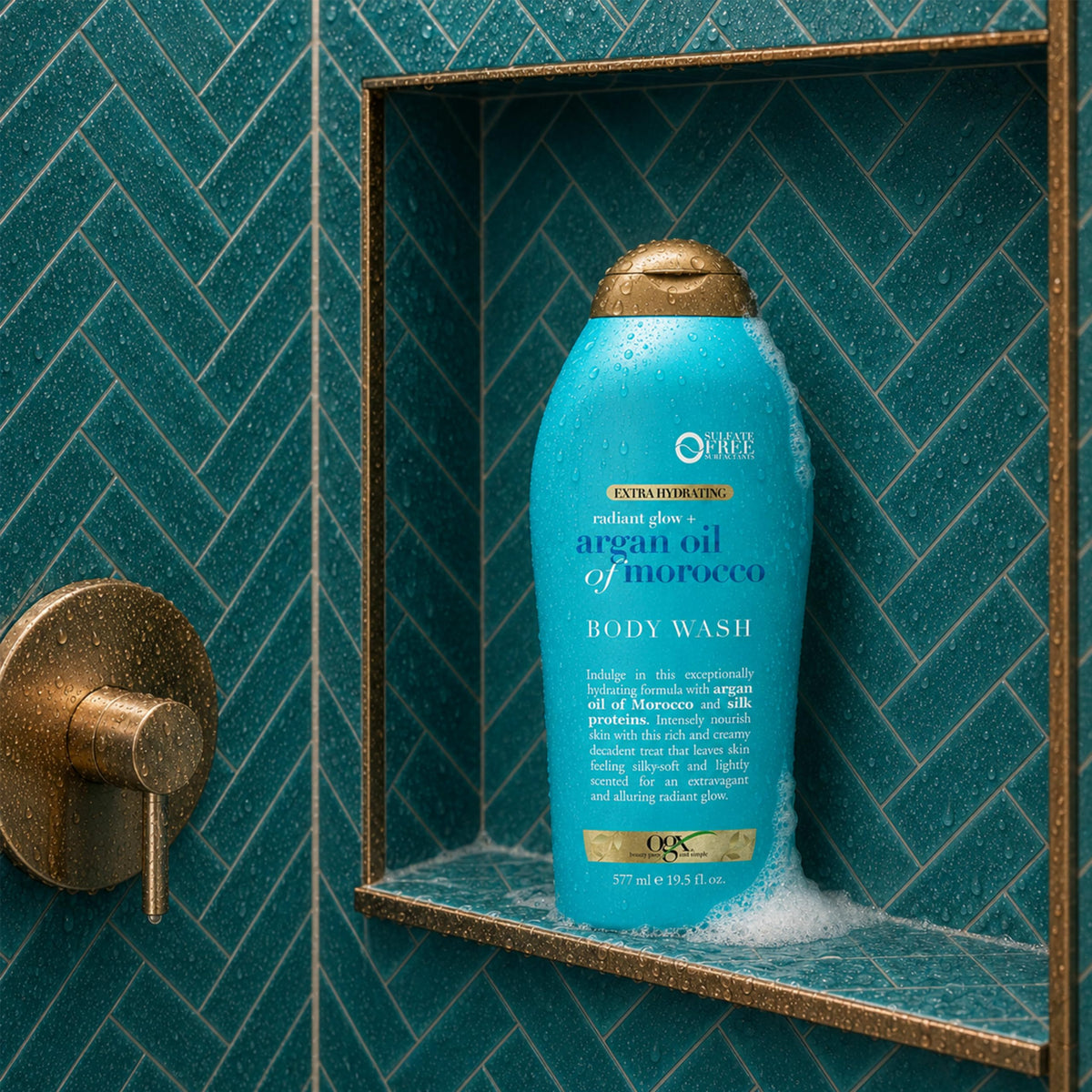 OGX, Body Wash Extra Hidratante de Aceite de Argán de Marruecos, 577 ml
