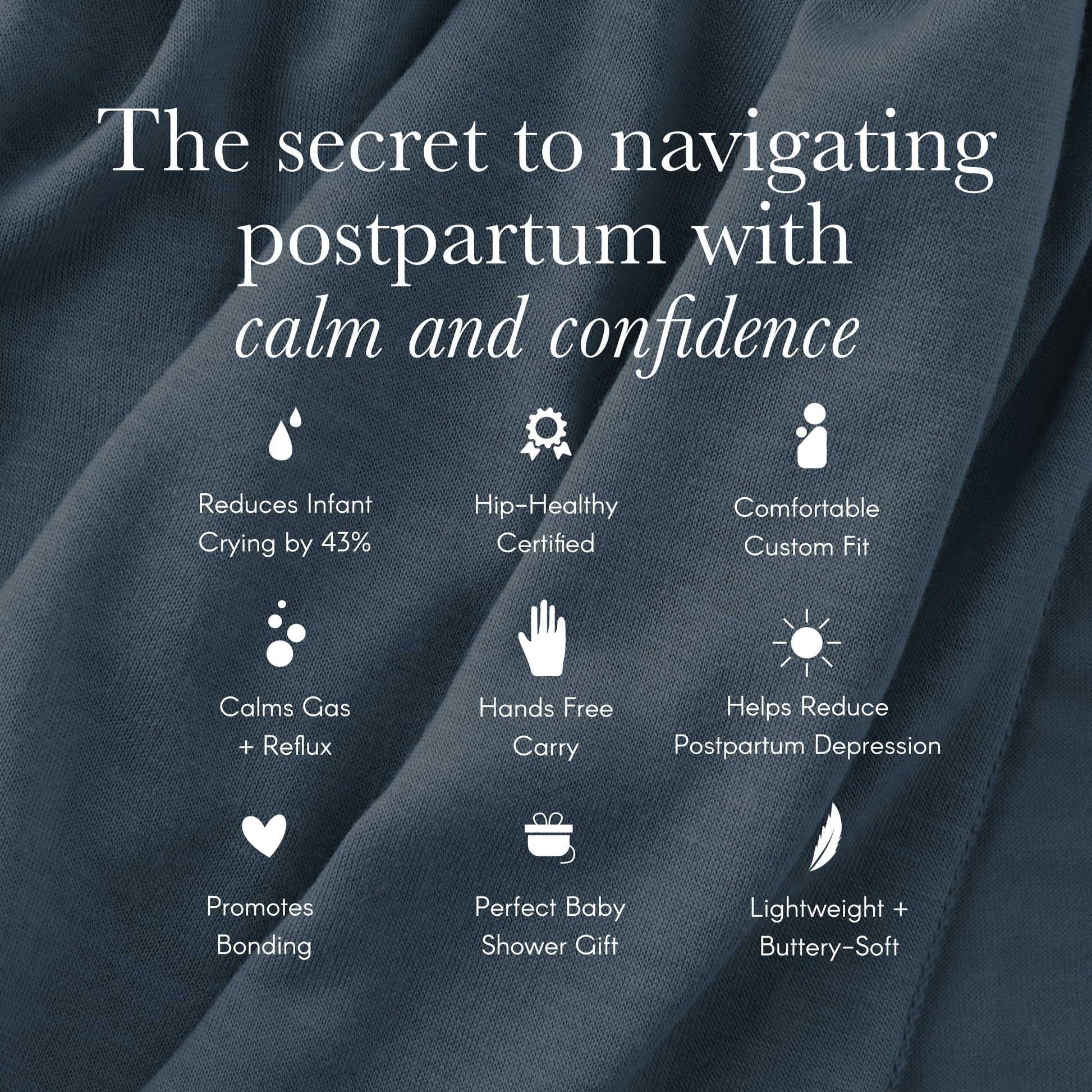 Portabebés Solly Baby Albahaca Tela Suave y Ligera para Recién Nacidos y Niños Pequeños