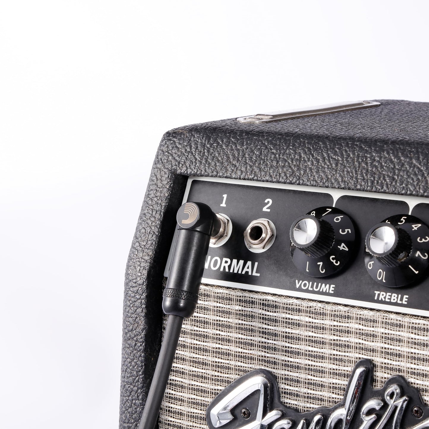 Cable de guitarra D'Addario American Stage, cable de instrumento con conectores de 1/4", extremo recto/ángulo recto, 6 metros