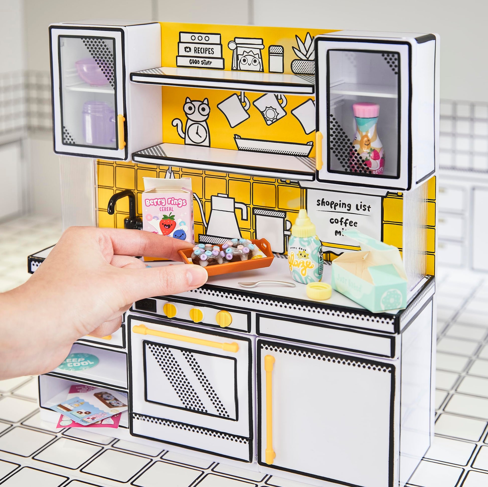 Juego de Cocina DIY MGA's Miniverse Mini en Rojo con Luz UV para Niños Mayores de 8 Años