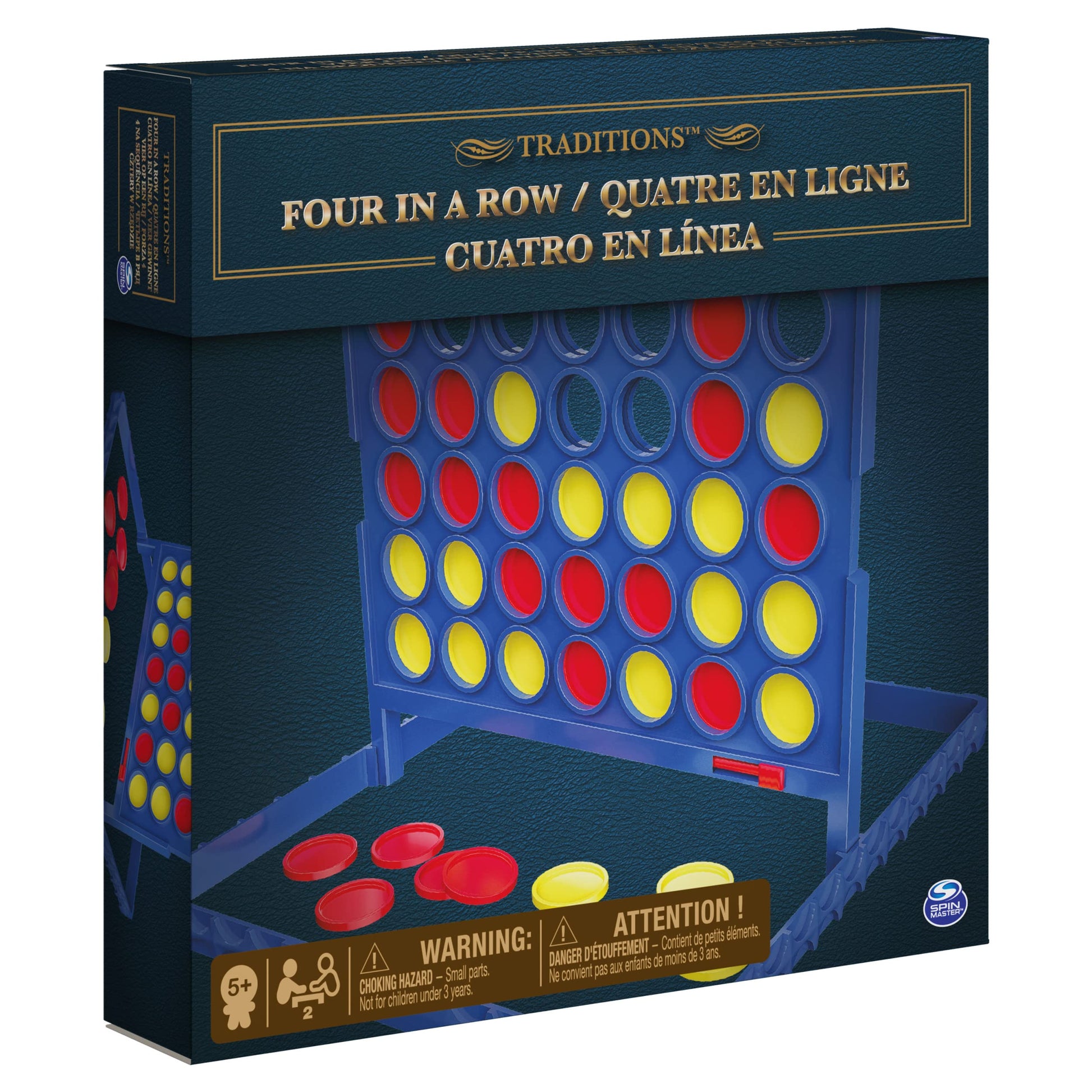 Juego de Mesa Spin Master Cardinal Azul Cuatro en Línea para Familias