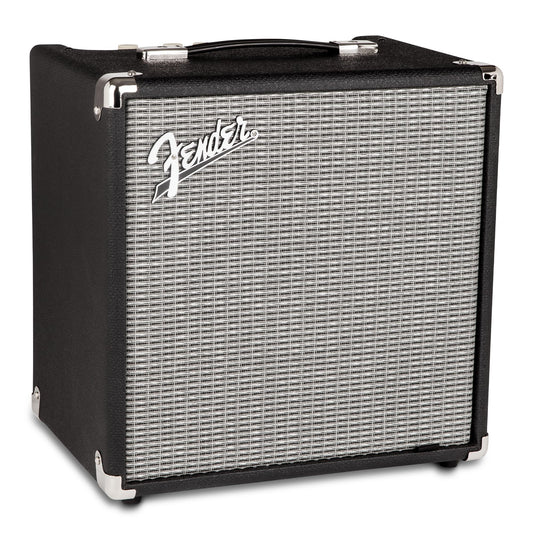 Fender Rumble 25 V3 Bass Amp for Bass Guitar, 25 Watts, with 2-Year Warranty 8 Inch Speaker, with Overdrive Circuit and Mid-Scoop Contour Switch